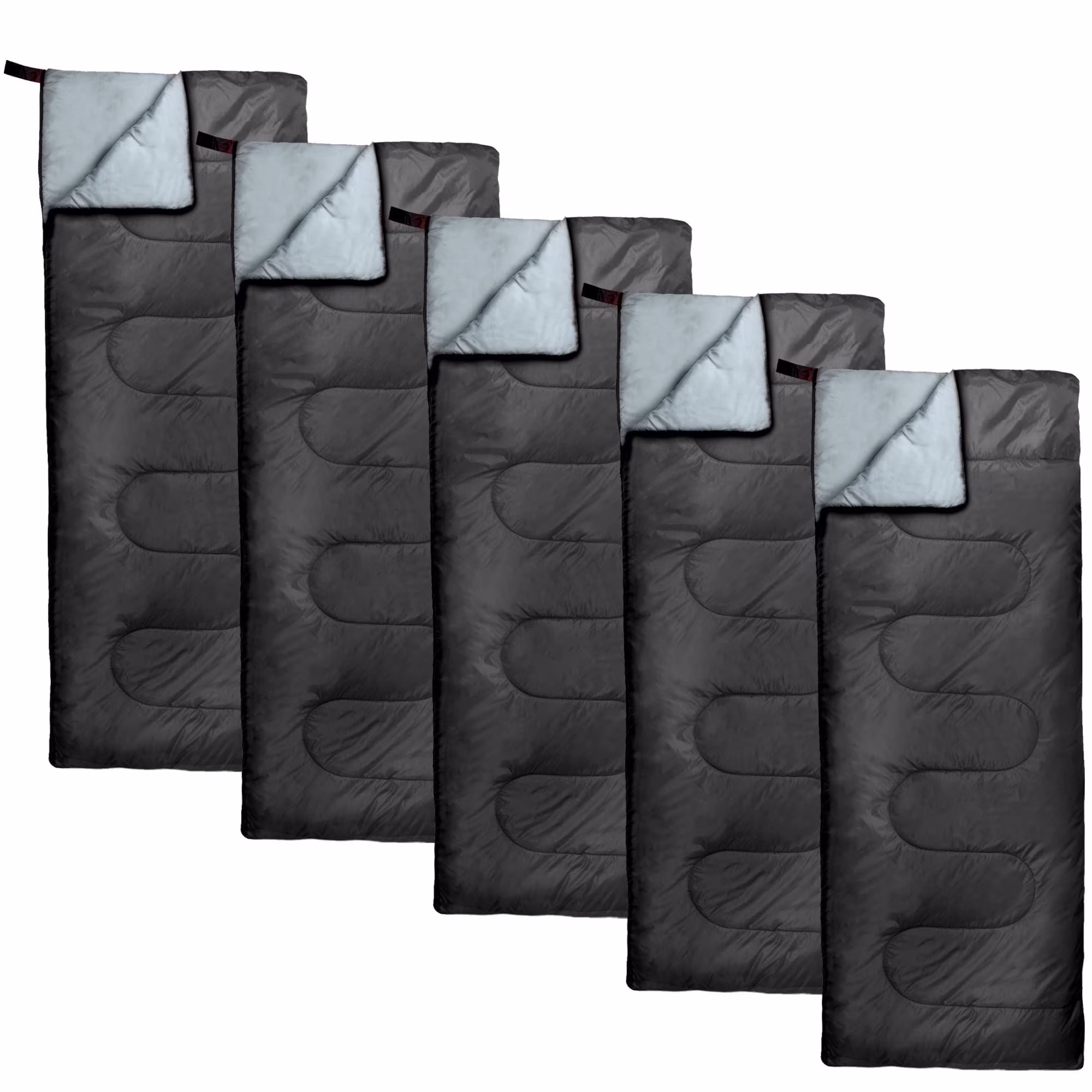 10 Pack Bulk Wholesale of Cold Weather Envelope Sleeping Bags for Adults, Kids, Homeless, Camping, Indoors, Outdoors - 10 Count Sleeping Bags in Black, Navy Blue, Forest Green, Red - 71"L x 30"W - Image 5