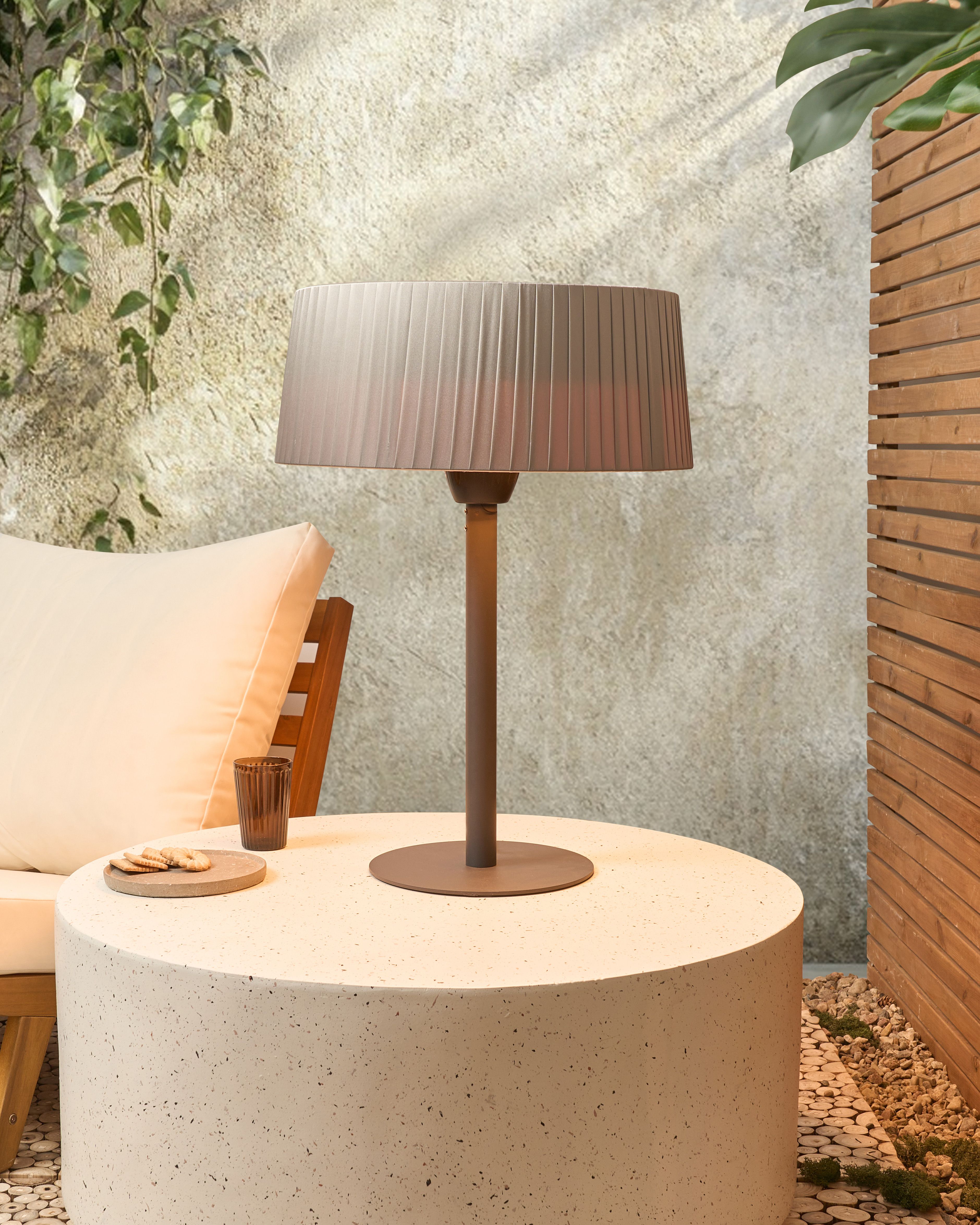 Freestanding Infrared Patio Heater OLLERIA 1500 W Grey