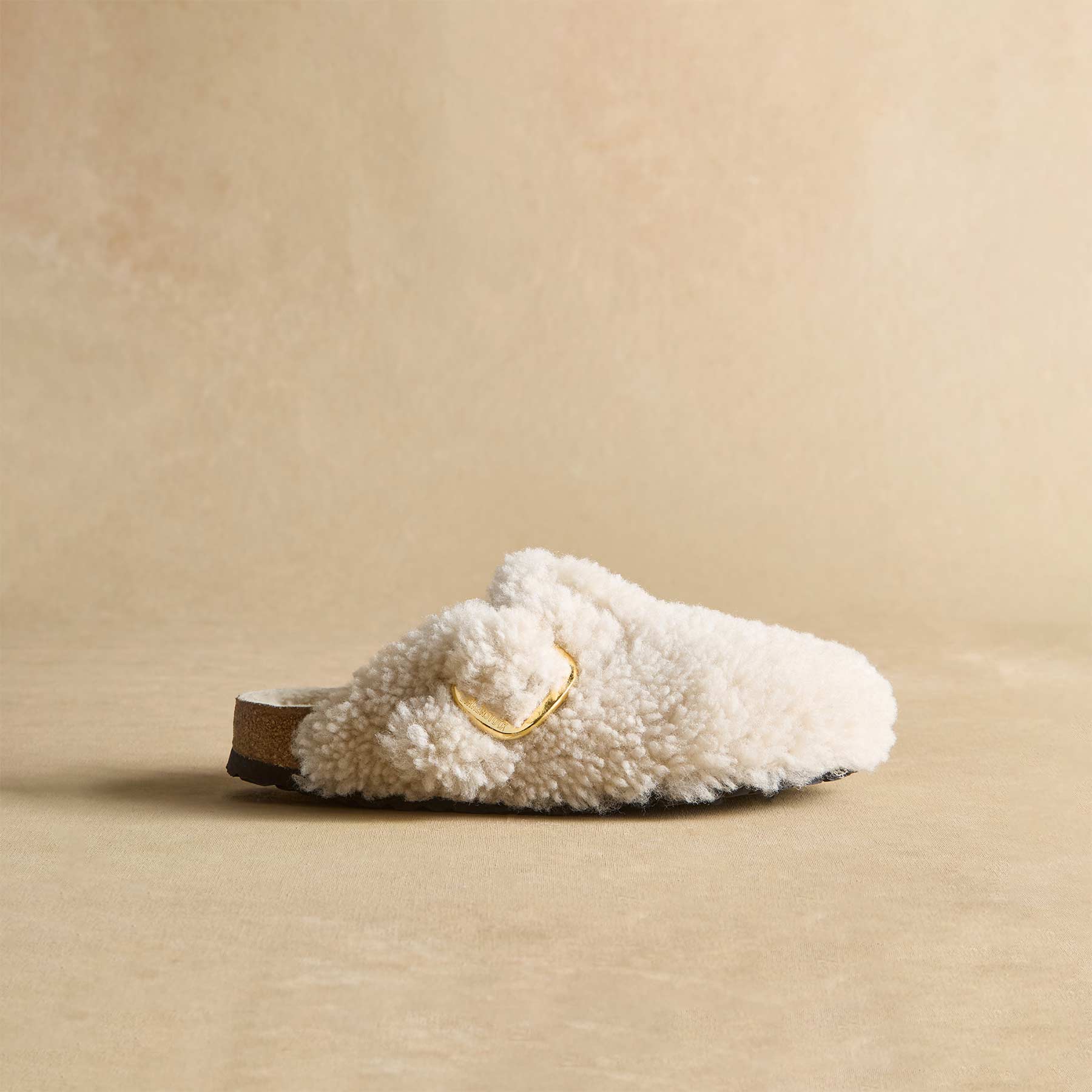 Boston Big Buckle Teddy Slides - Sundance Clothing