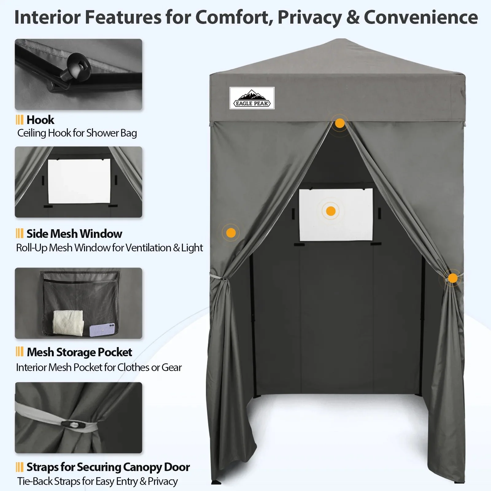 EAGLE PEAK Ultra Compact 4 ft x 4 ft Pop-Up Changing Room Canopy - Flex - Image 88 EAGLE PEAK Ultra Compact 4 ft x 4 ft Pop-Up Changing Room Canopy - Flex - Image 88