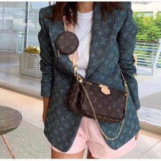 Louis Vuitton Multi Pochette Accessoires Pink Strap1:1High-quality replica