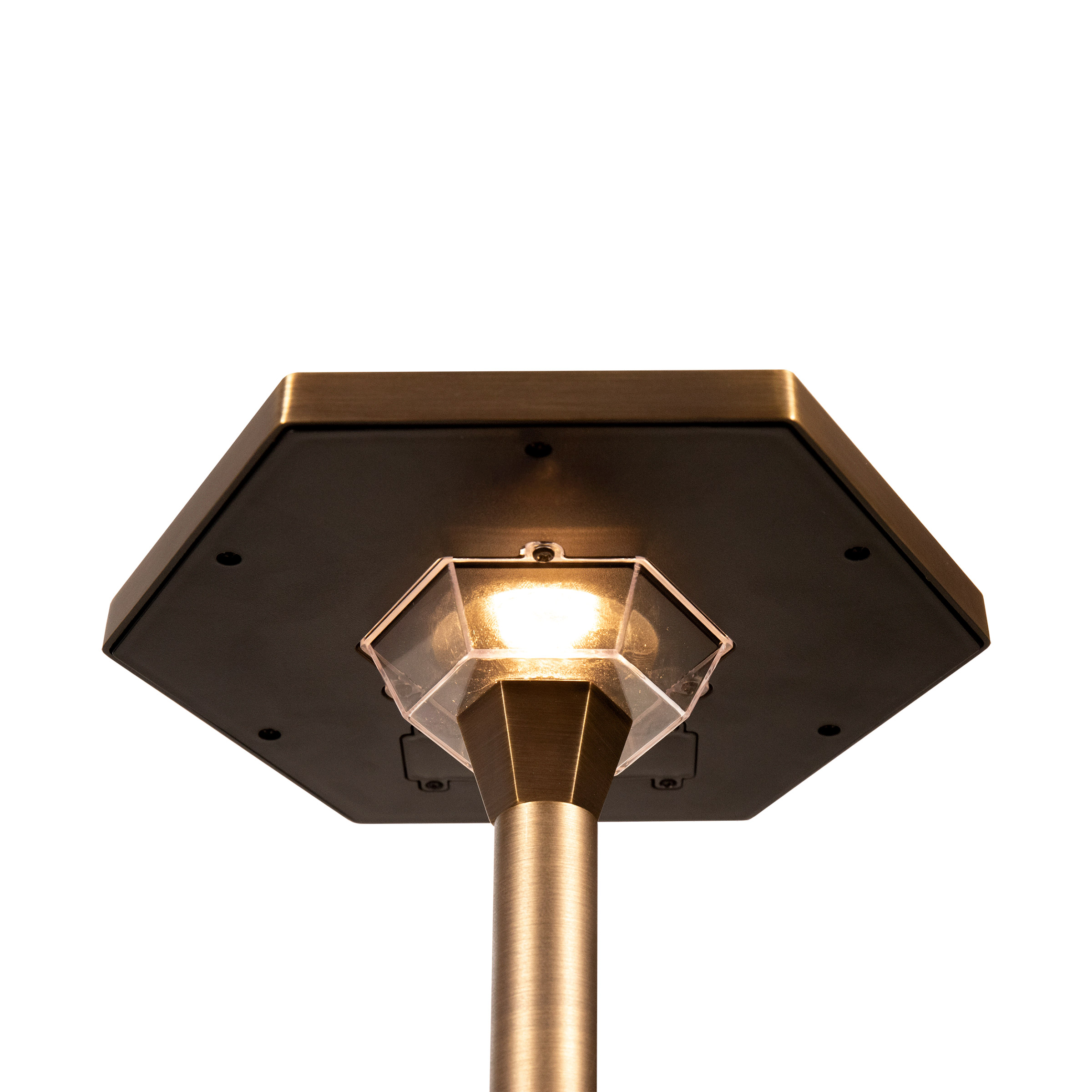 VOLT Premium Solid Brass Outdoor Solar Path Lights, 2-pack - Image 4