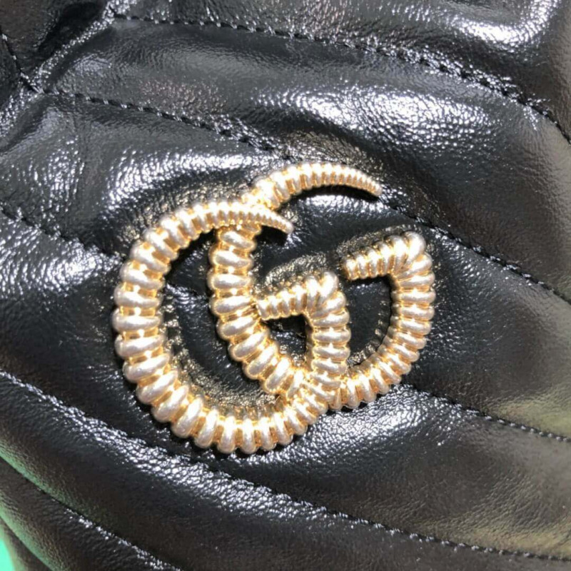Replica Gucci Gg Marmont Mini Bucket Bag 575163 Black1:1High-quality replica