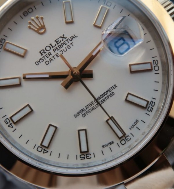Replica Rolex Noob DateJust 126303 YG Wrapped White Dia A2824 - Elite Watch Atelier