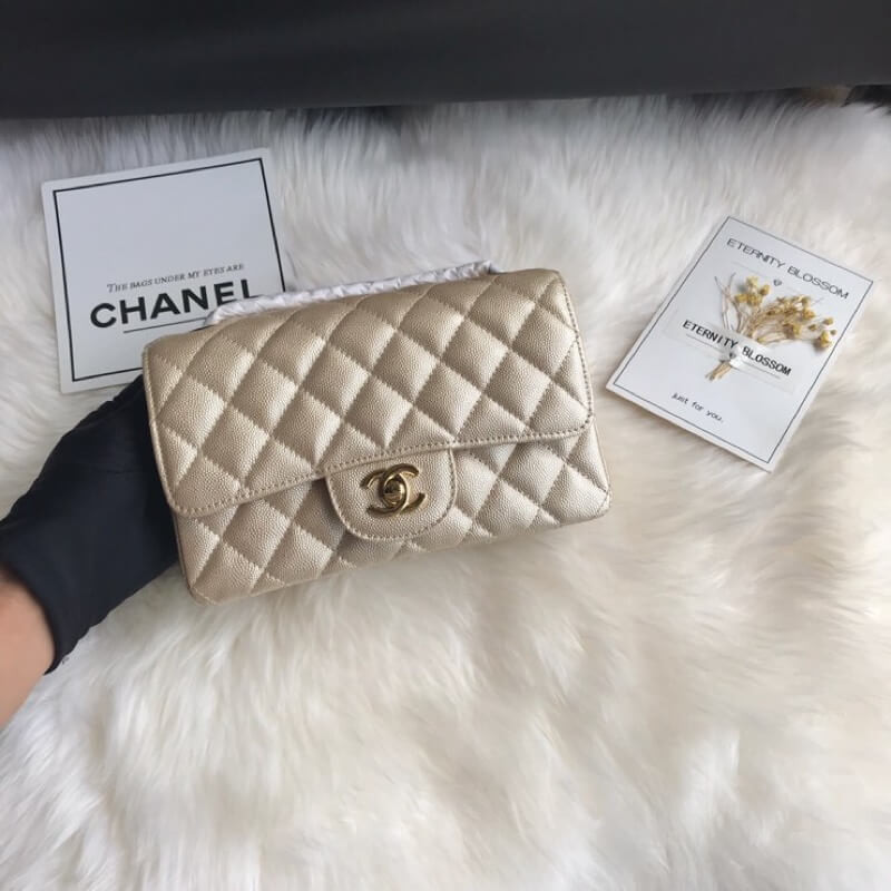 Replica Chanel Caviar Calfskin 20Cm Classic Flap Bag 11161:1High-quality replica