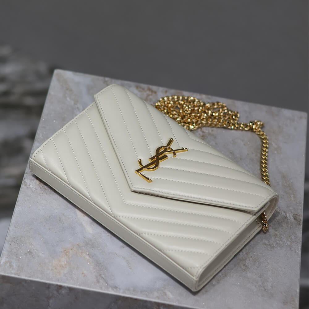 YSL Cassandre Chain Wallet Bag in Lambskin1:1High-quality replica