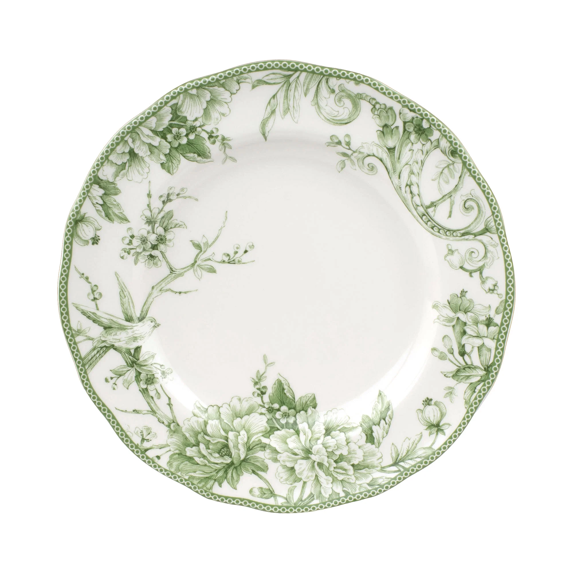 222 Fifth Adelaide Round 16-Piece Porcelain Dinnerware Set, Black Toile - Image 56