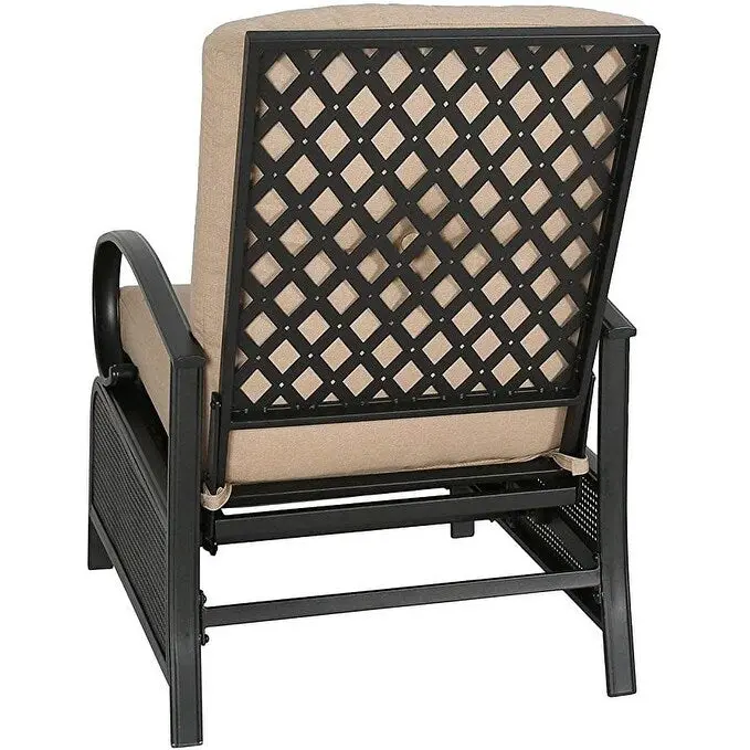 Adjustable Patio Recliner Lounge Chair With Cushion, 300 lbs - 38 (D) x 26.5 (W) x 38.5 (H) Inches - Image 15 Adjustable Patio Recliner Lounge Chair With Cushion, 300 lbs - 38 (D) x 26.5 (W) x 38.5 (H) Inches - Image 15