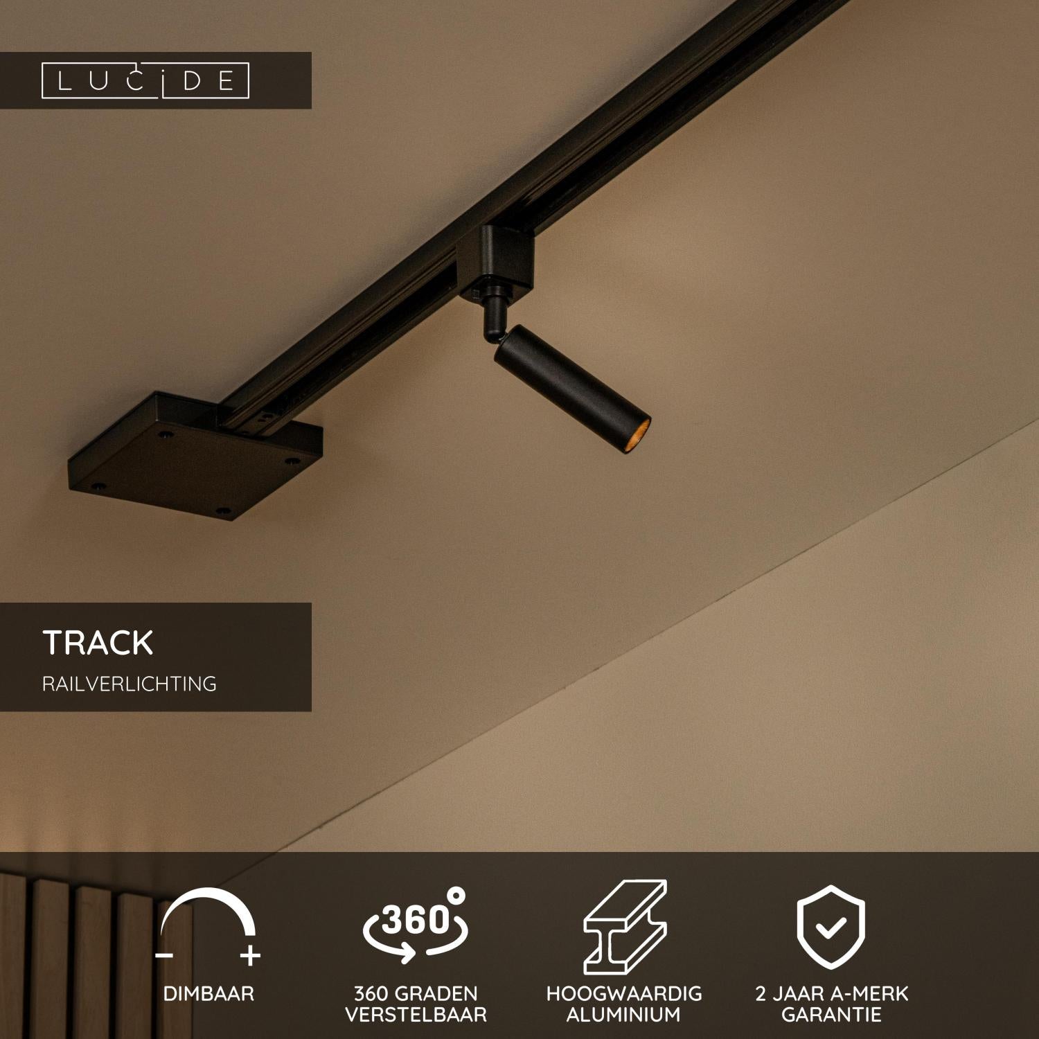 Lucide TRACK Railverlichting - Zwart
