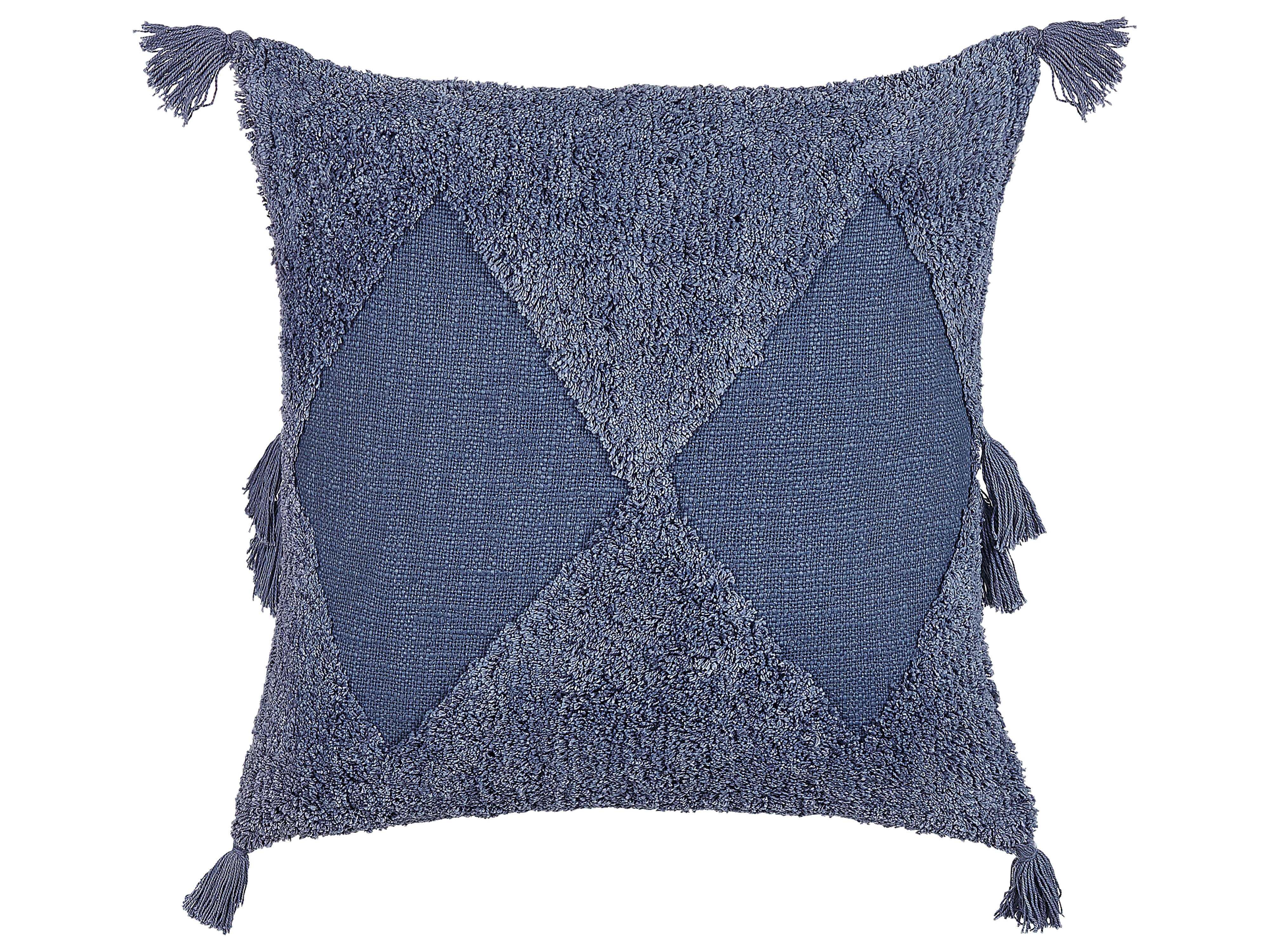Throw Cushion AVIUM Cotton 45 x 45 cm Blue Geometric Pattern