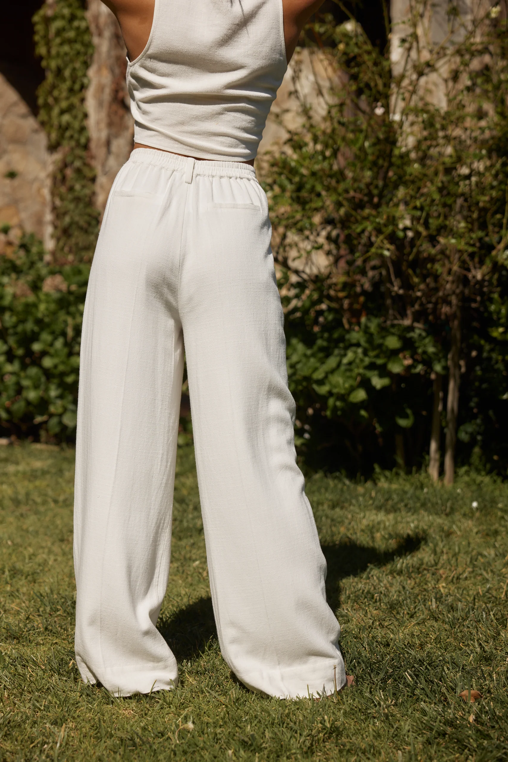 Diane White Linen Trouser