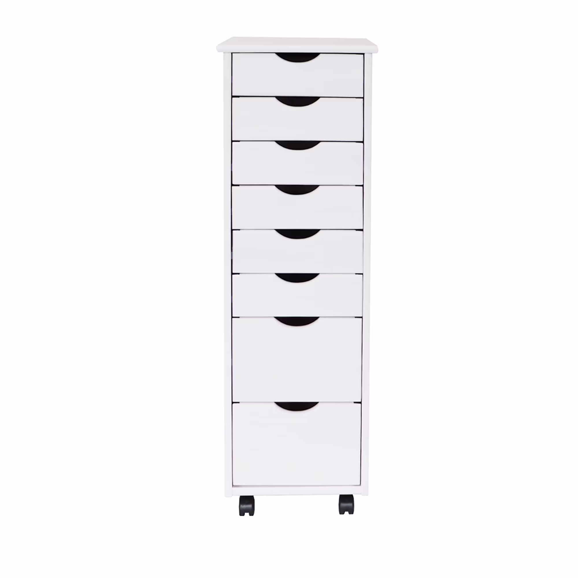 Adeptus Solid Wood 6+2 Drawer Roll Cart - Image 3