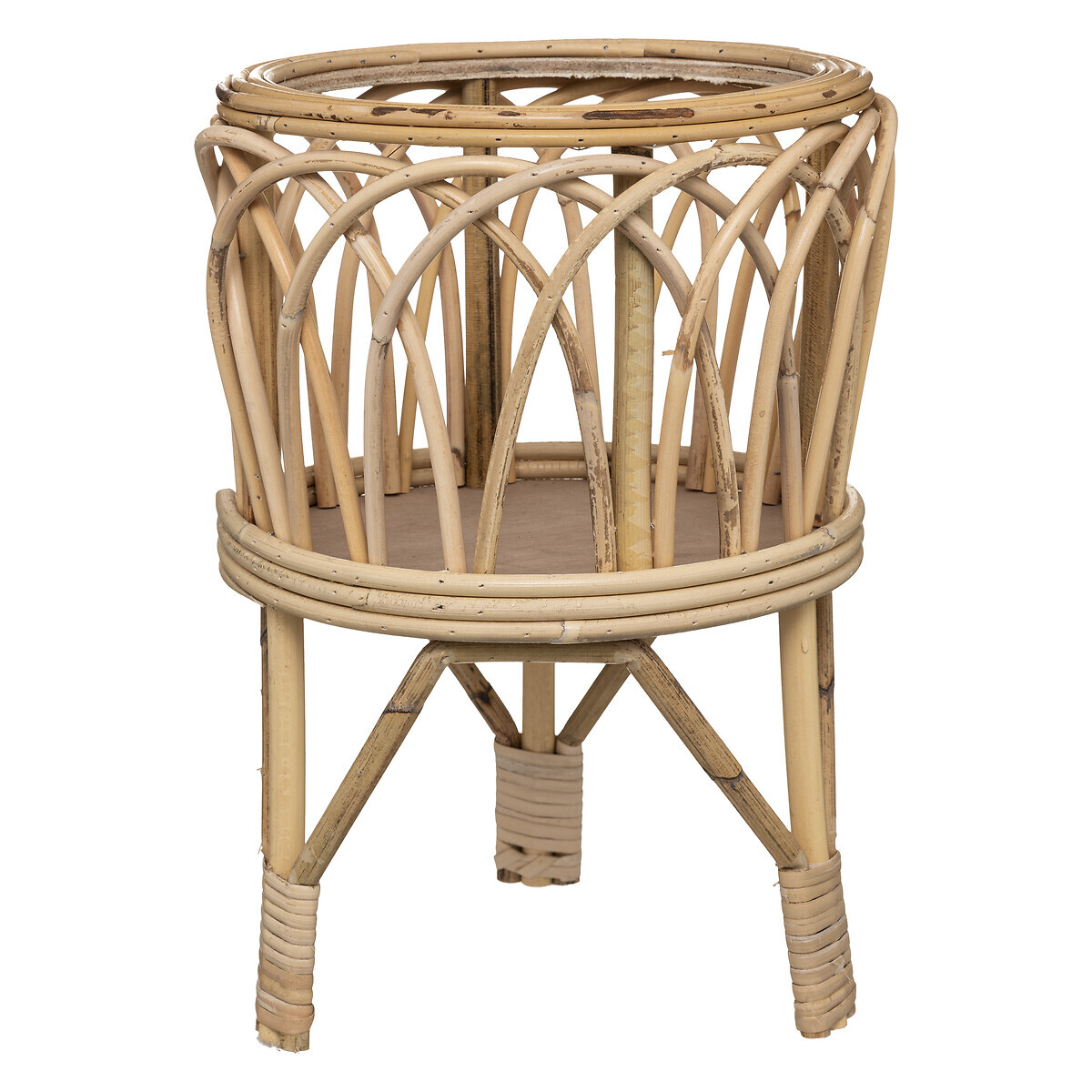 Pot "Carmen" Rattan, H.39 cm