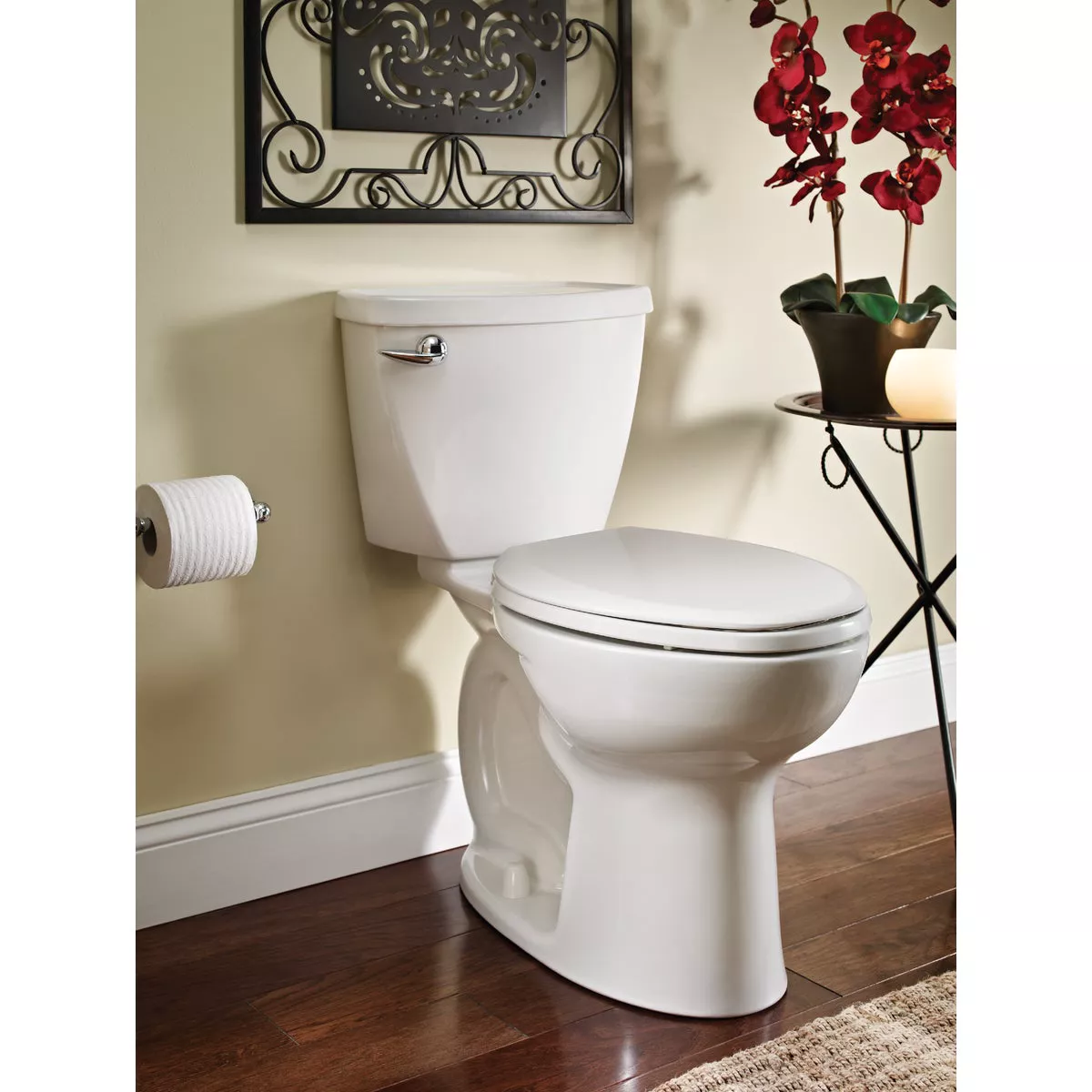 American Standard Cadet Chair Height White Elongated Bowl 1.28 GPF Toilet