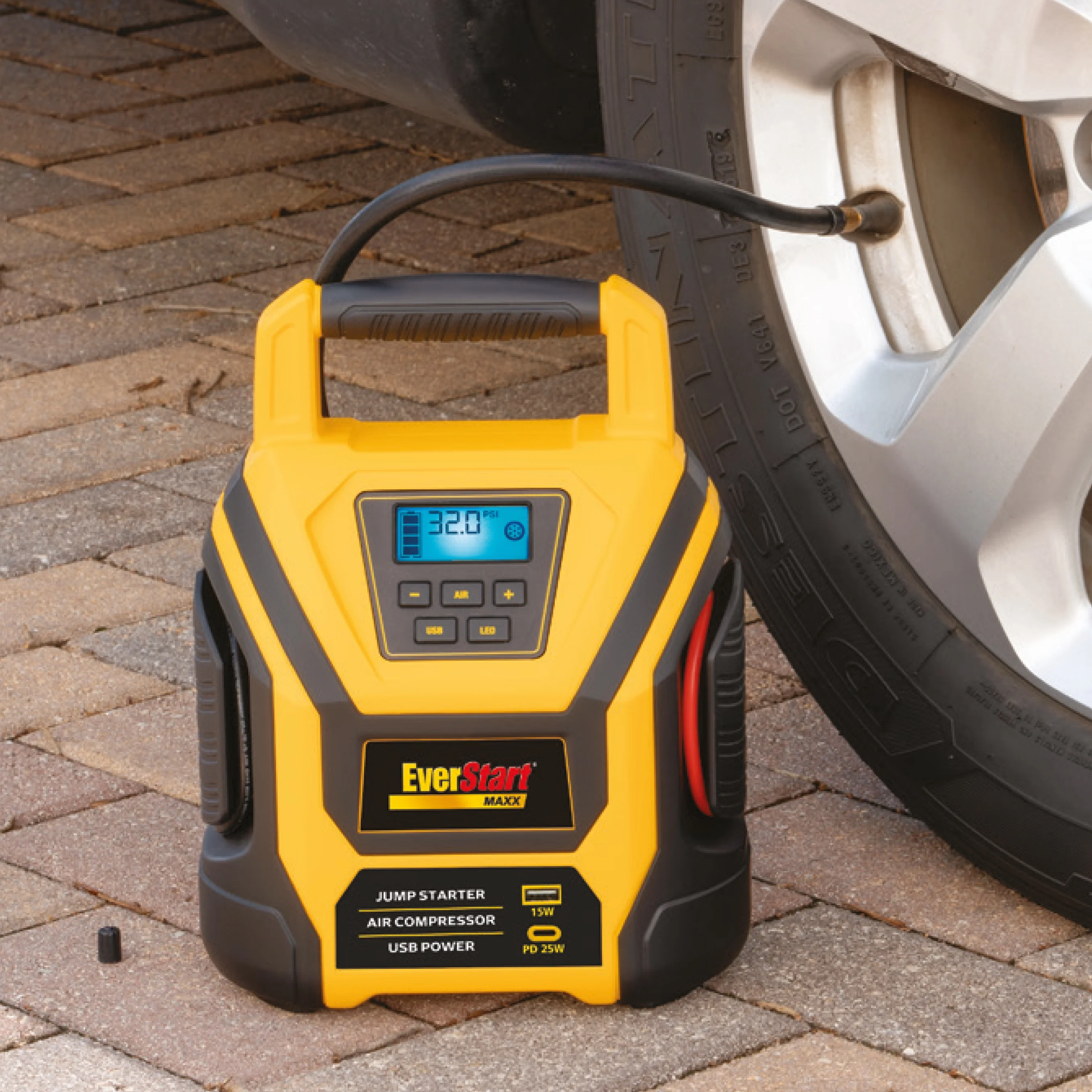 EverStart 1600 Amp Lithium Jump Starter with Air Compressor - Image 6