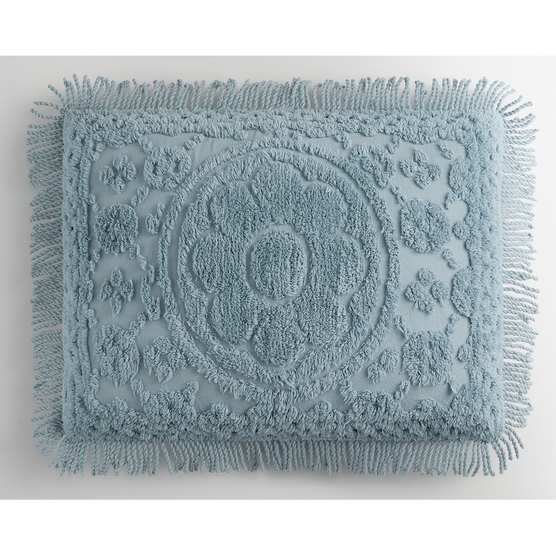 Emily Tufted Floral Cotton Chenille Sham - MIDNIGHT VELVET CATALOG