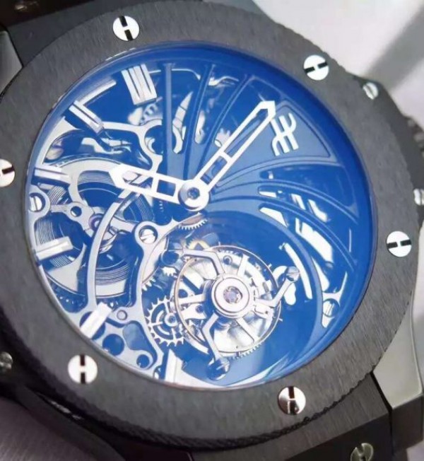 Replica Hublot Big Bang Ceramic Bezel Skeleton Tourbillon - Top club