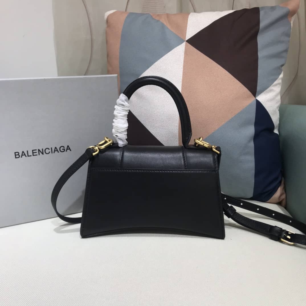 Balenciaga Hourglass Leather Top Handle Replica Bag - Replicaclubs