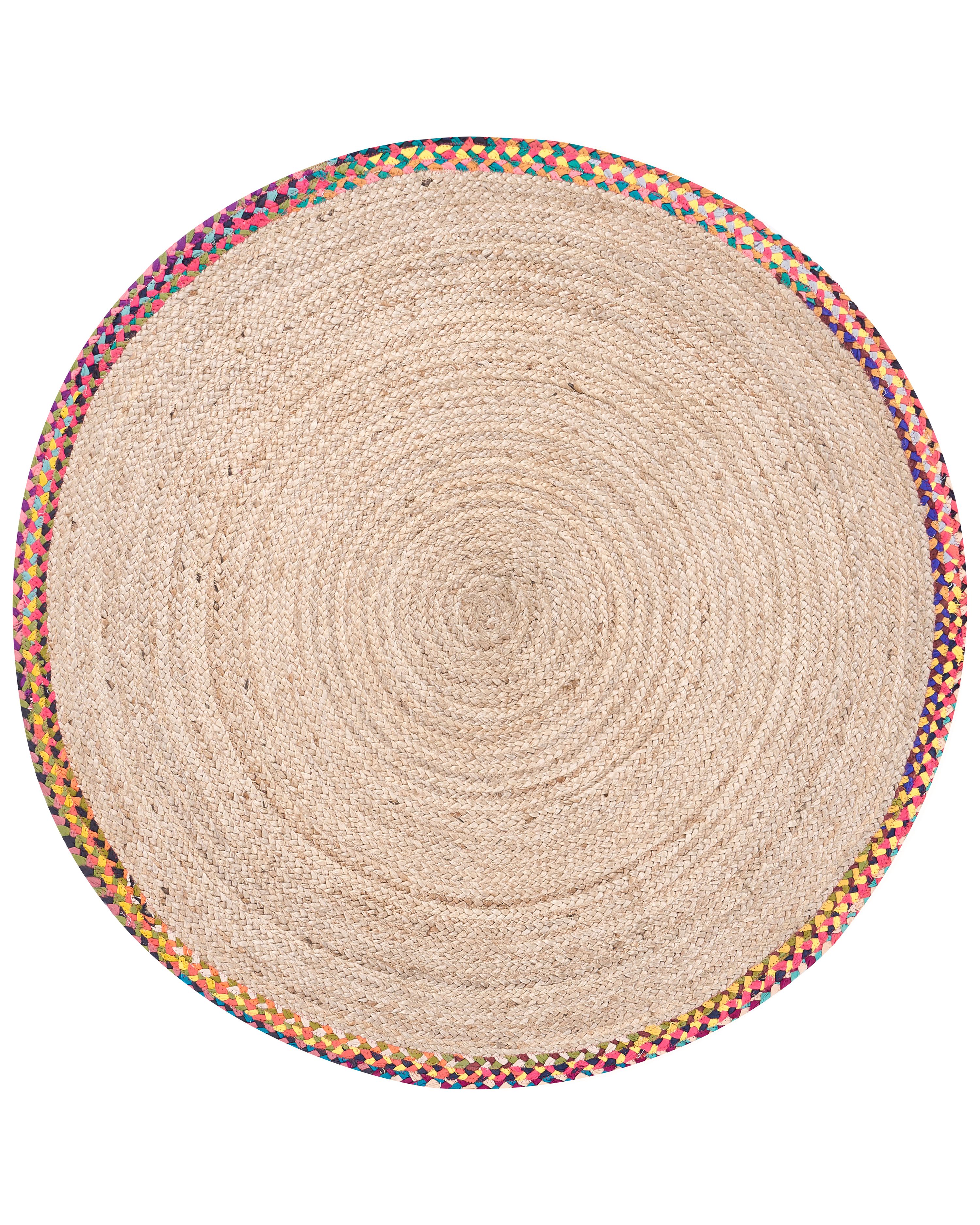 Rug SATARA Multicolour ø 120 cm Jute