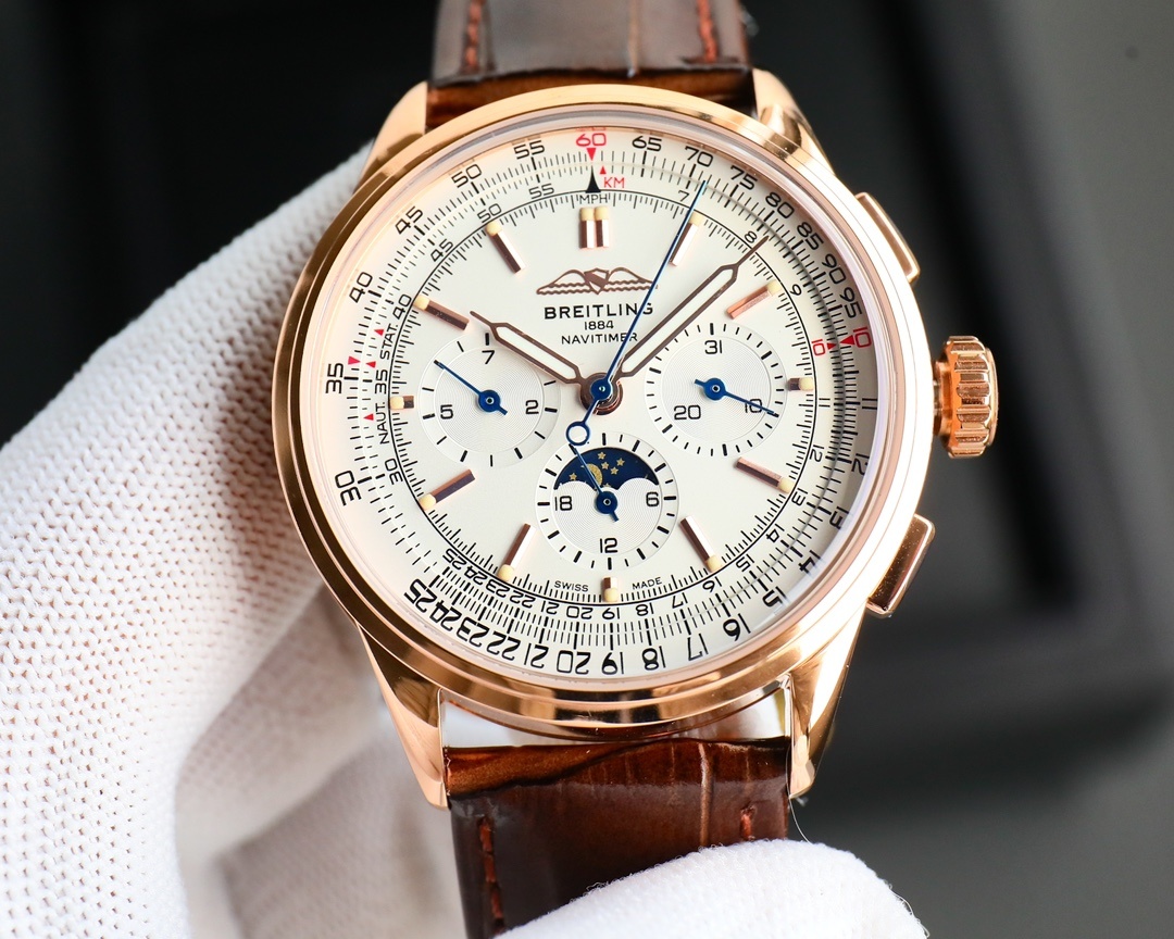 BREITLING, REF. RB2510, PREMIER B25 DATORA 42, 18K PINK GOLD(1:1 replica) - Top club