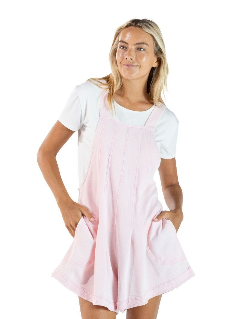 0126-ROMPER-WSHD-ROSE - Simply Southern Outlet