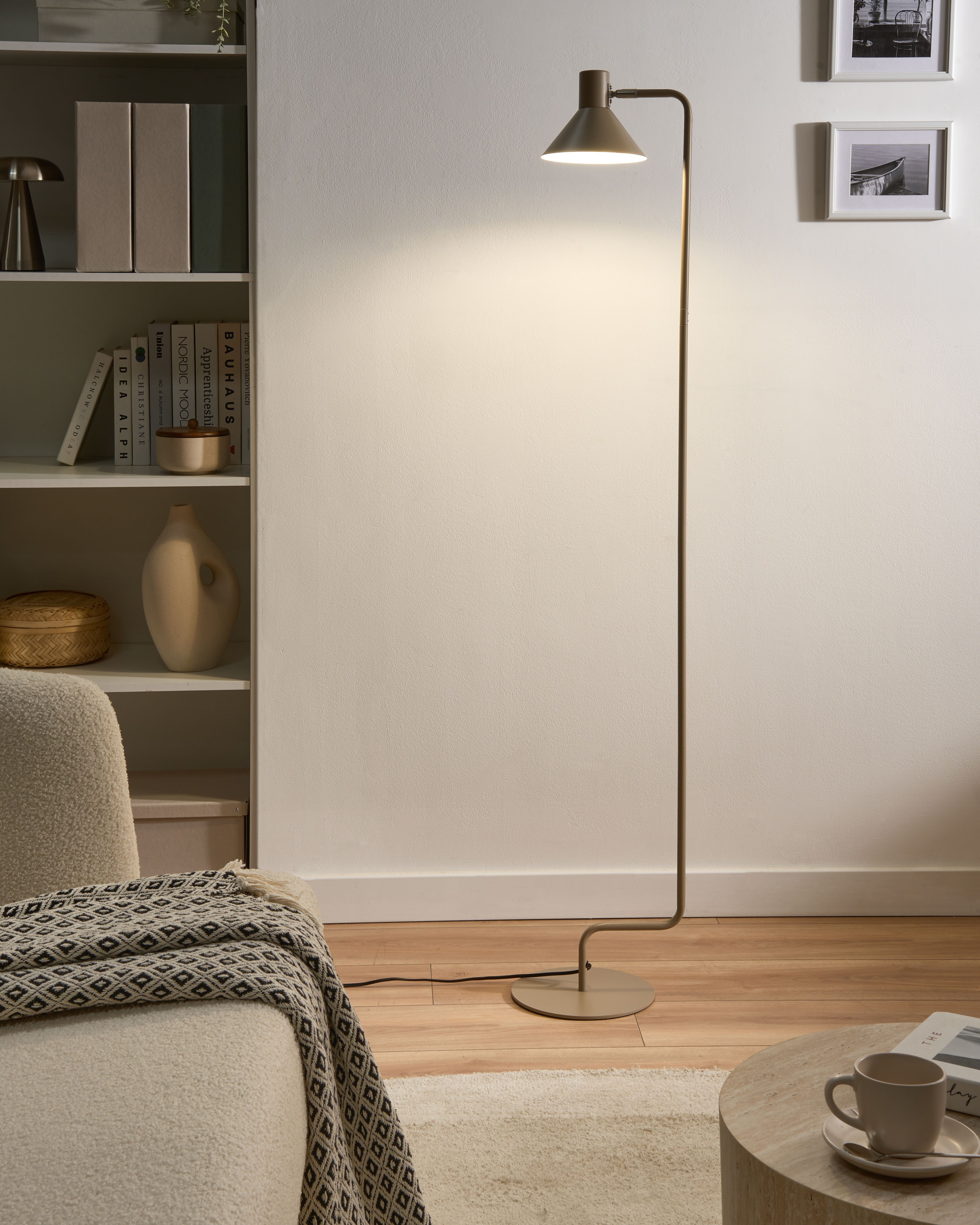 Floor Lamp RIMAVA Metal Beige