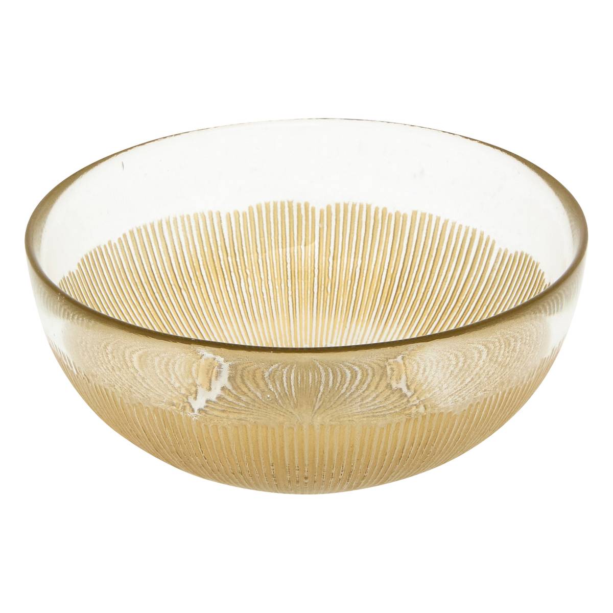 "Celeste" Bowl Glass, D.15 cm, Gold