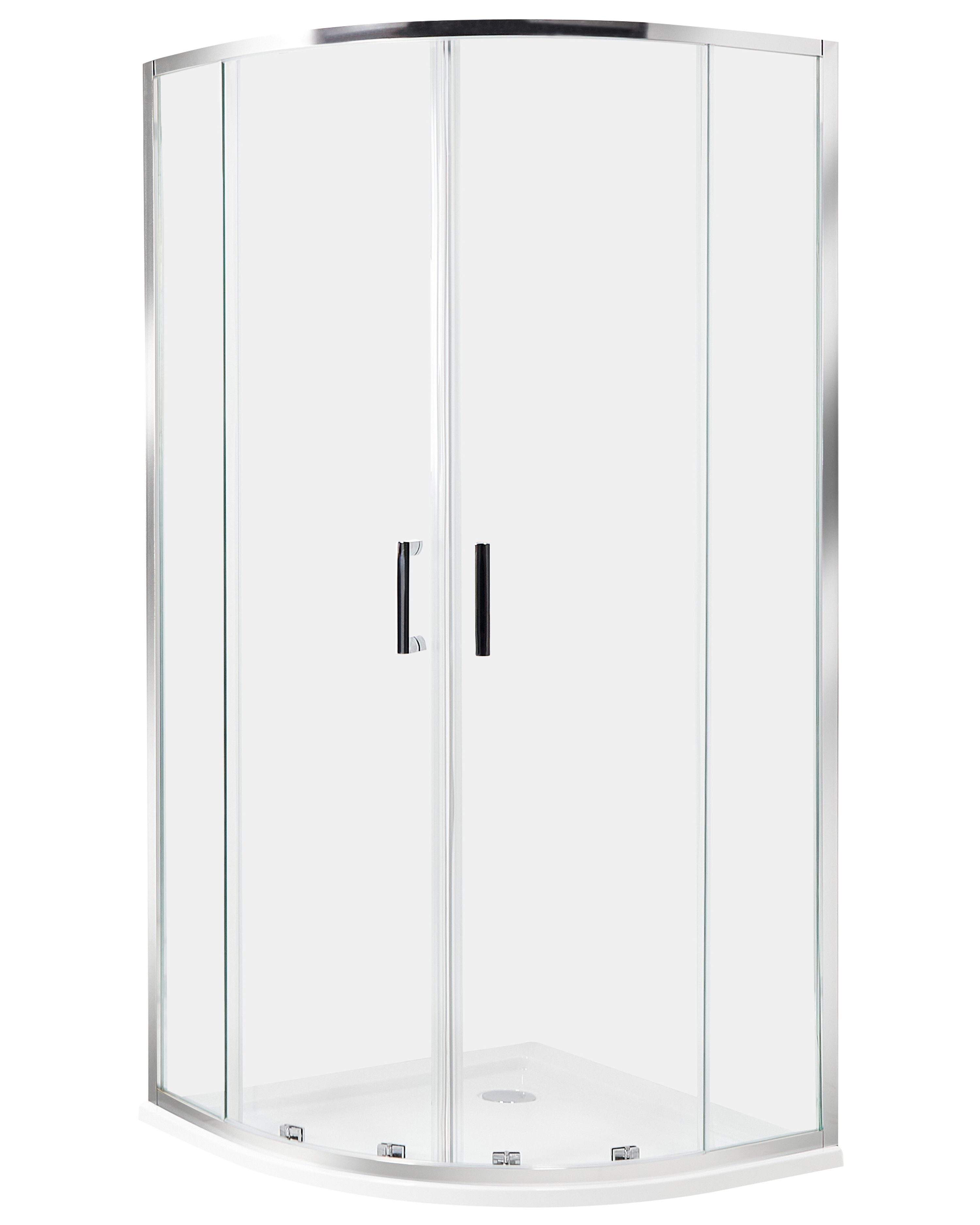 Shower Enclosure JUKATAN 900 x 900 x 1850 mm Silver
