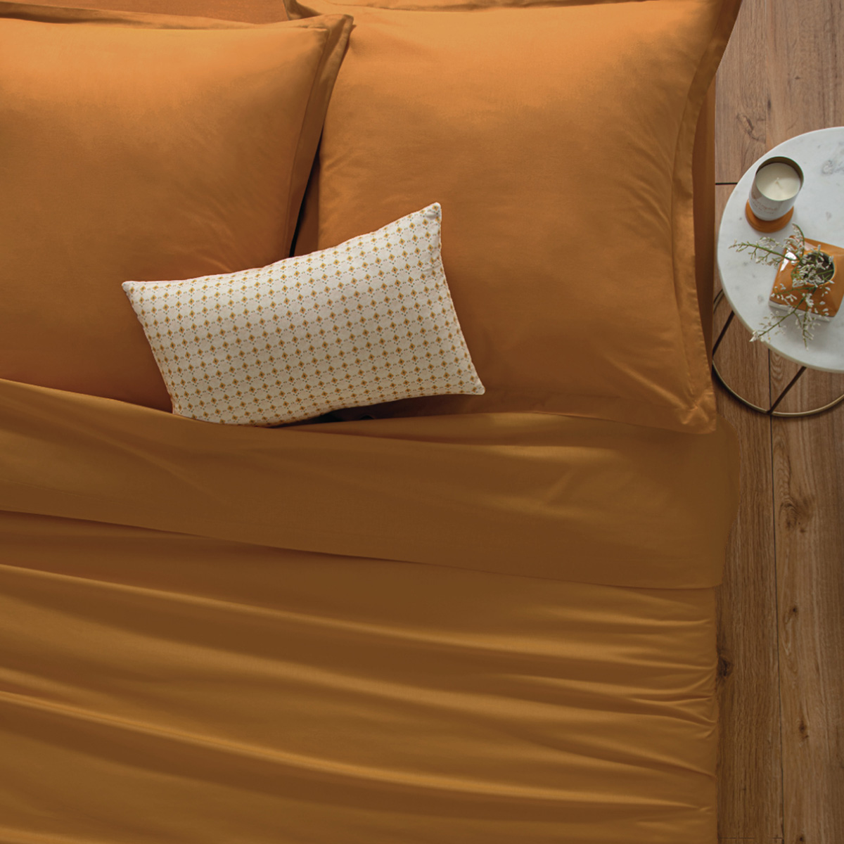Duvet cover, cotton Cumin yellow, 140x200 cm
