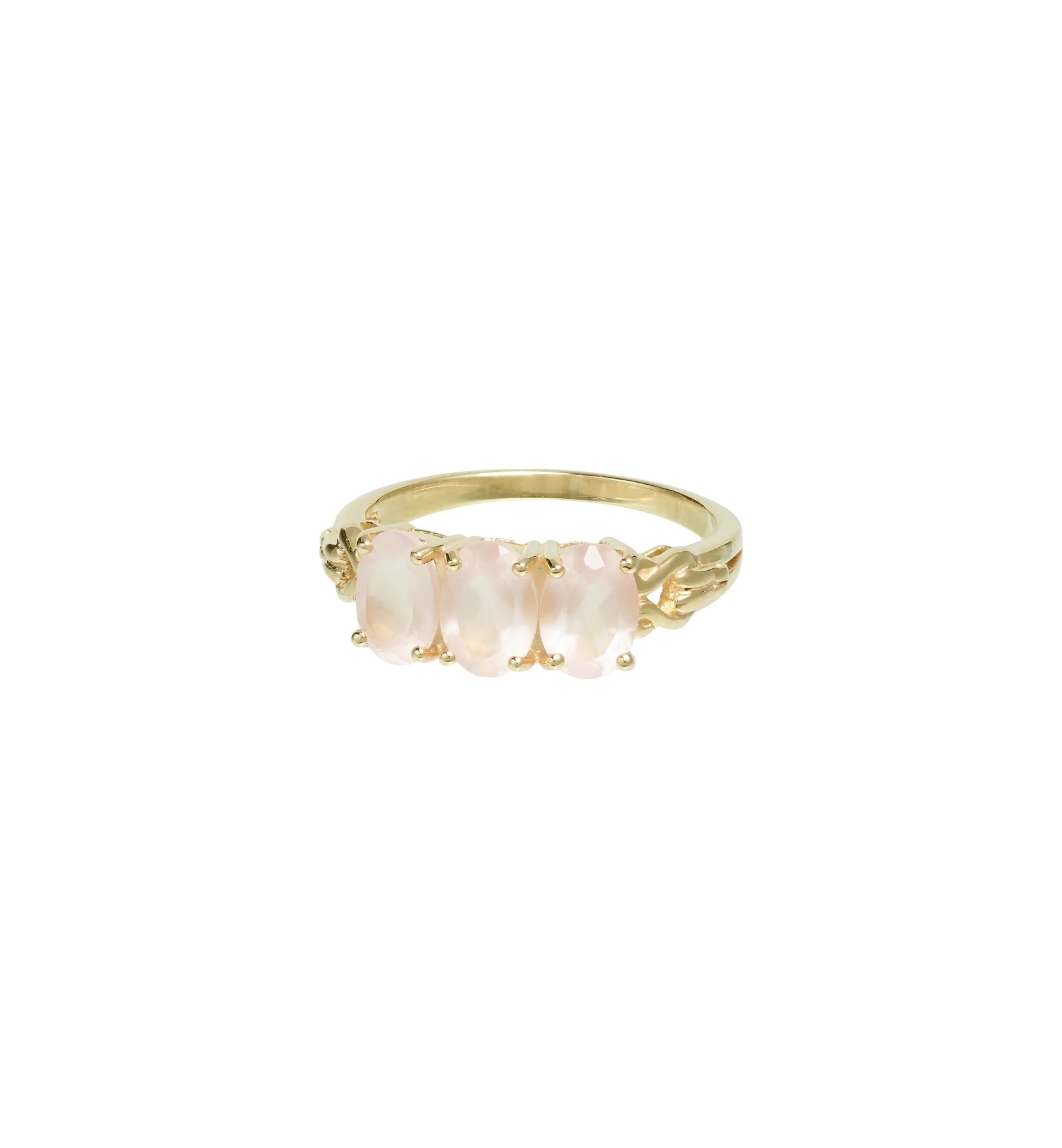 Rose Quartz Ring 9K
