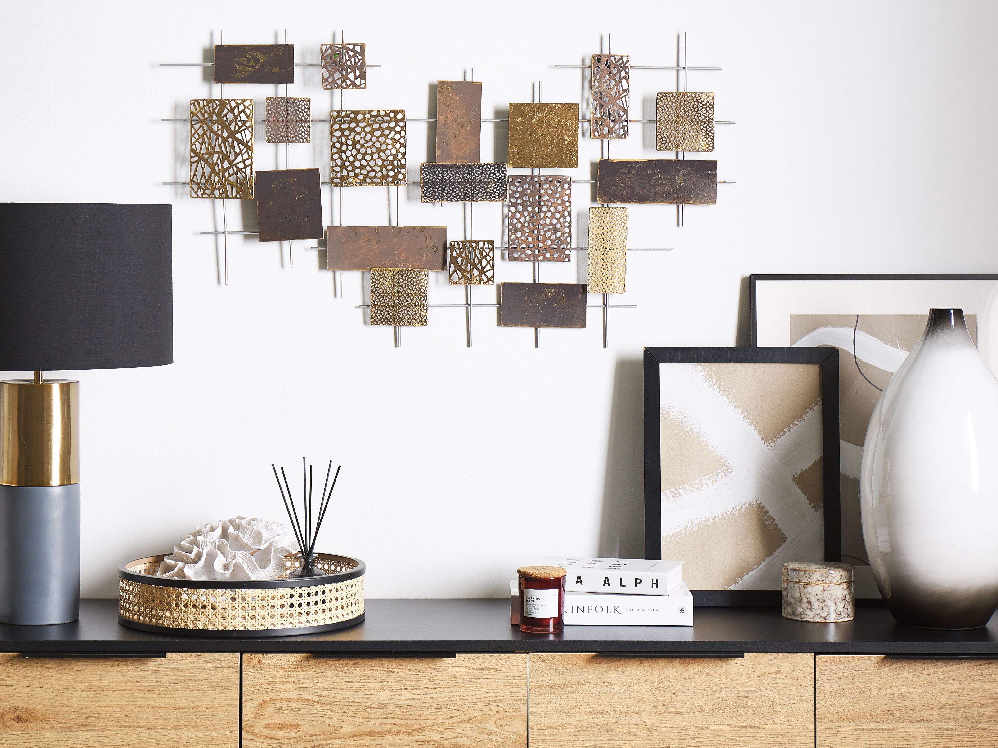 Wall Decor ASTATINE Metal 50 cm Gold