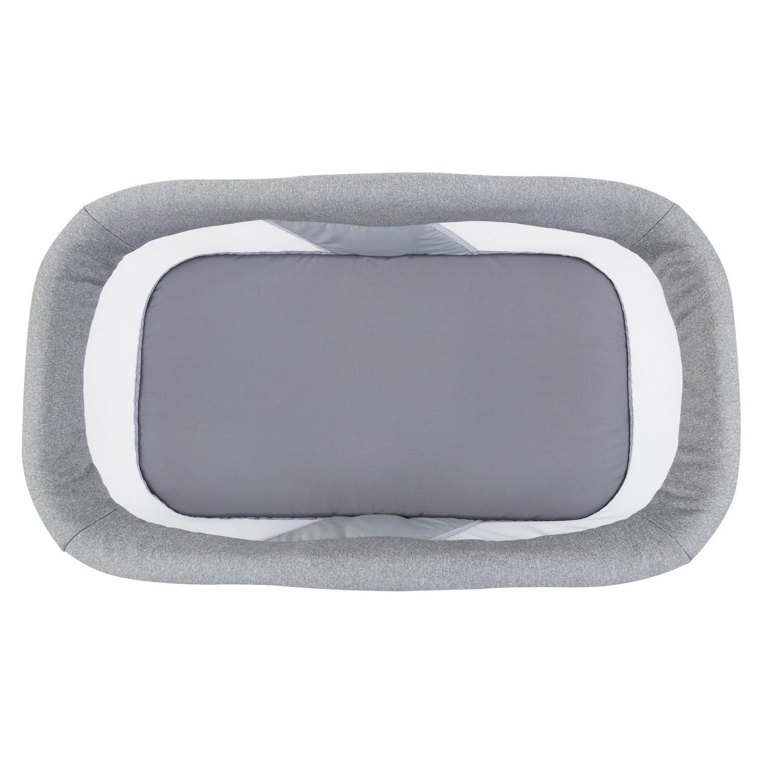 Baby Trend Quick Fold 2-in-1 Rocking Bassinet with Travel Bag - Shadow Stone Grey - Image 6
