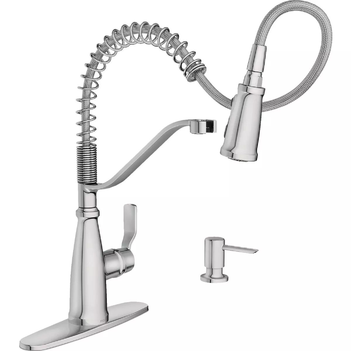 Moen Nolia 1-Handle Pull-Down Widespread Kitchen Faucet, Chrome