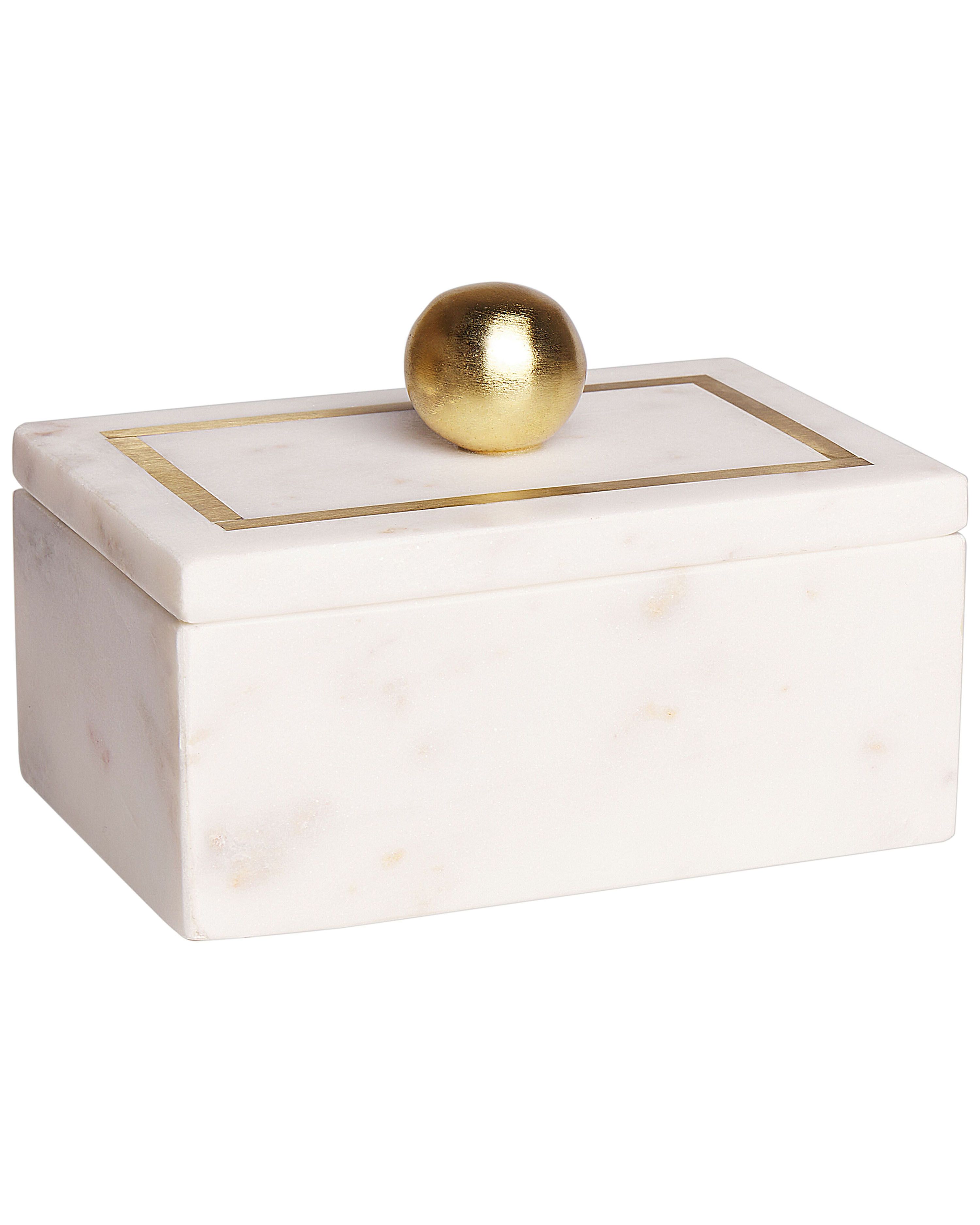Trinket Box CHALANDRI Stone White