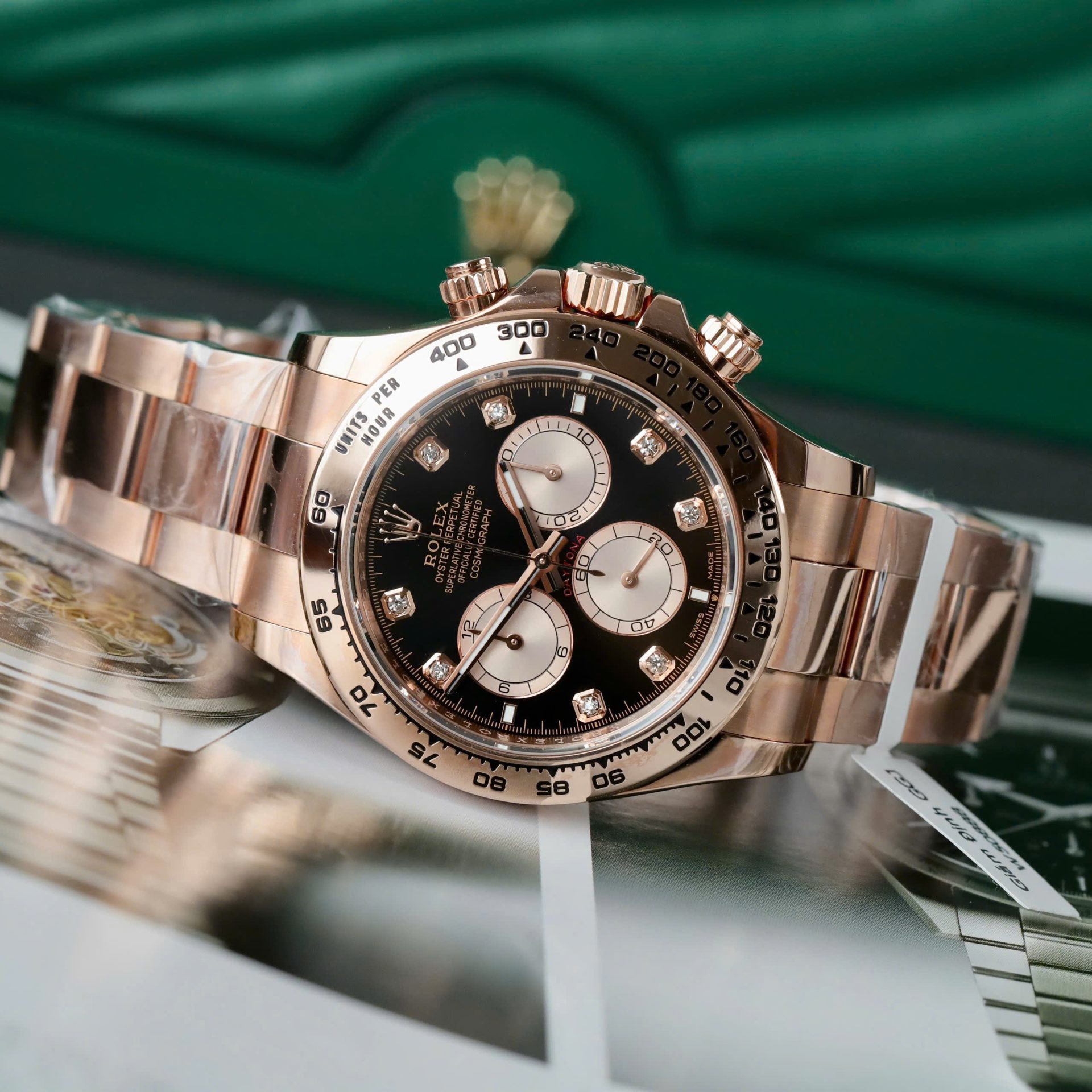 Rolex Daytona Copies Watch Custom Gold Wrapped 18K + Movement Calibre 4131 40mm - Top club