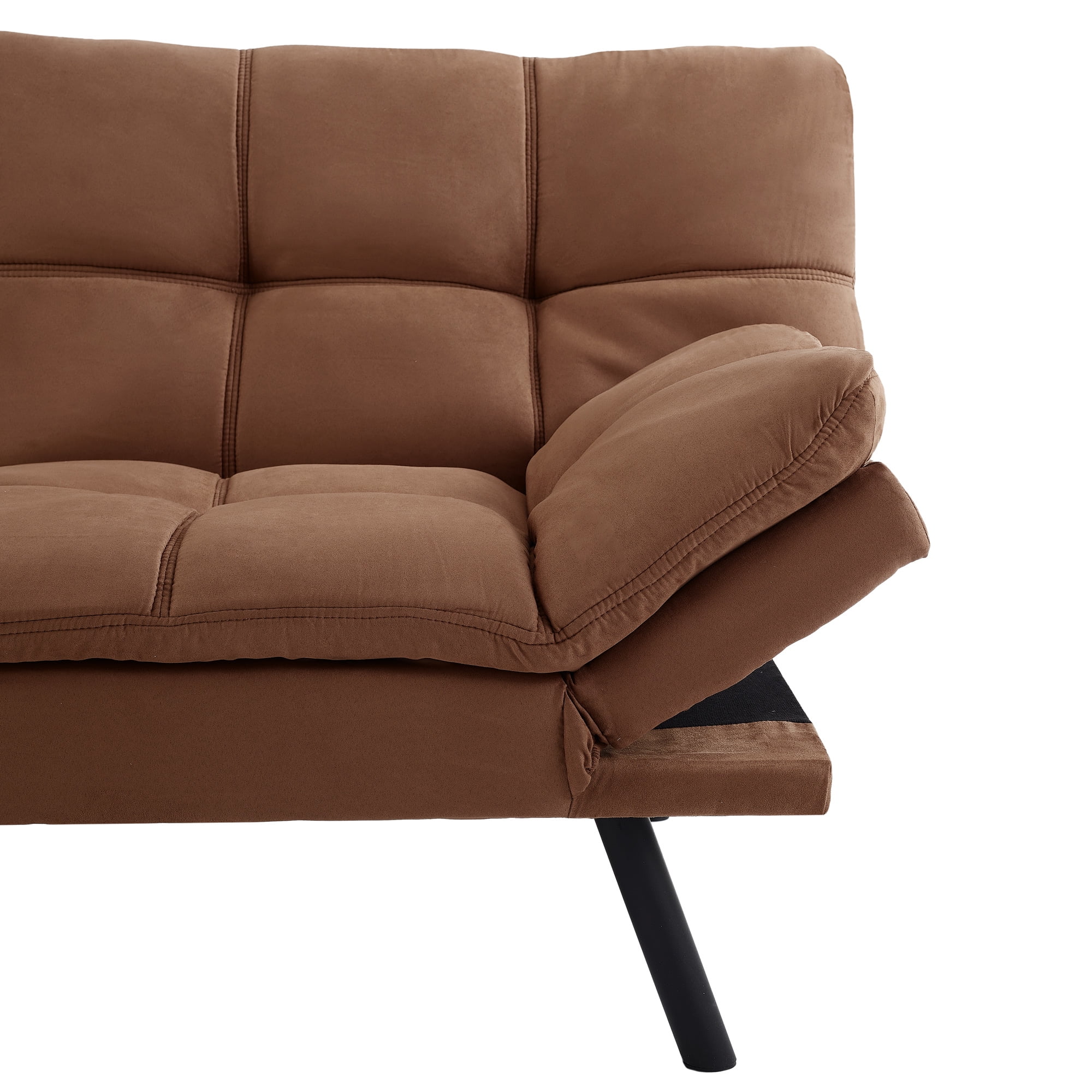 Mainstays Memory Foam Futon with 72",Black - Image 34