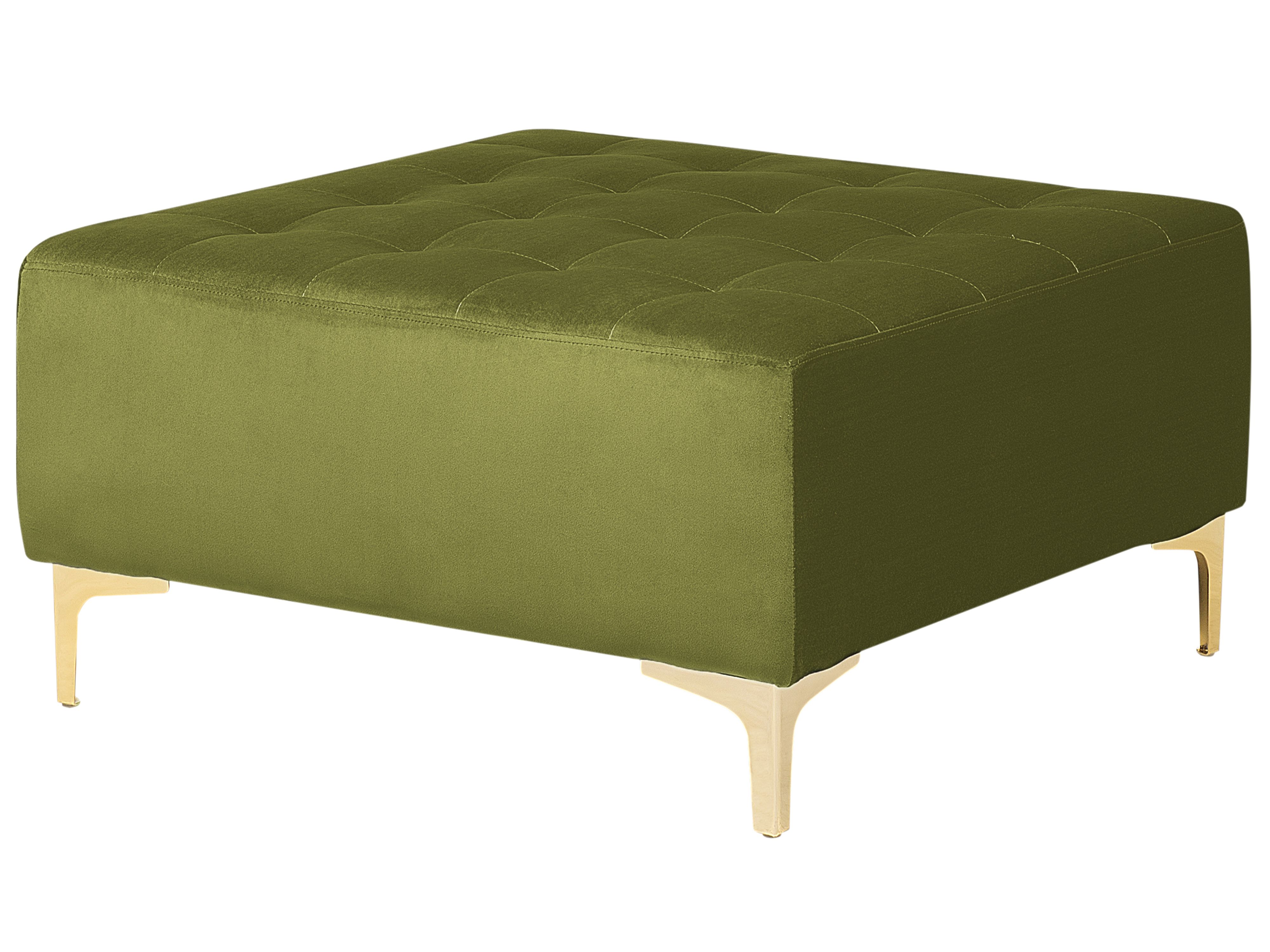 Ottoman ABERDEEN Velvet Green