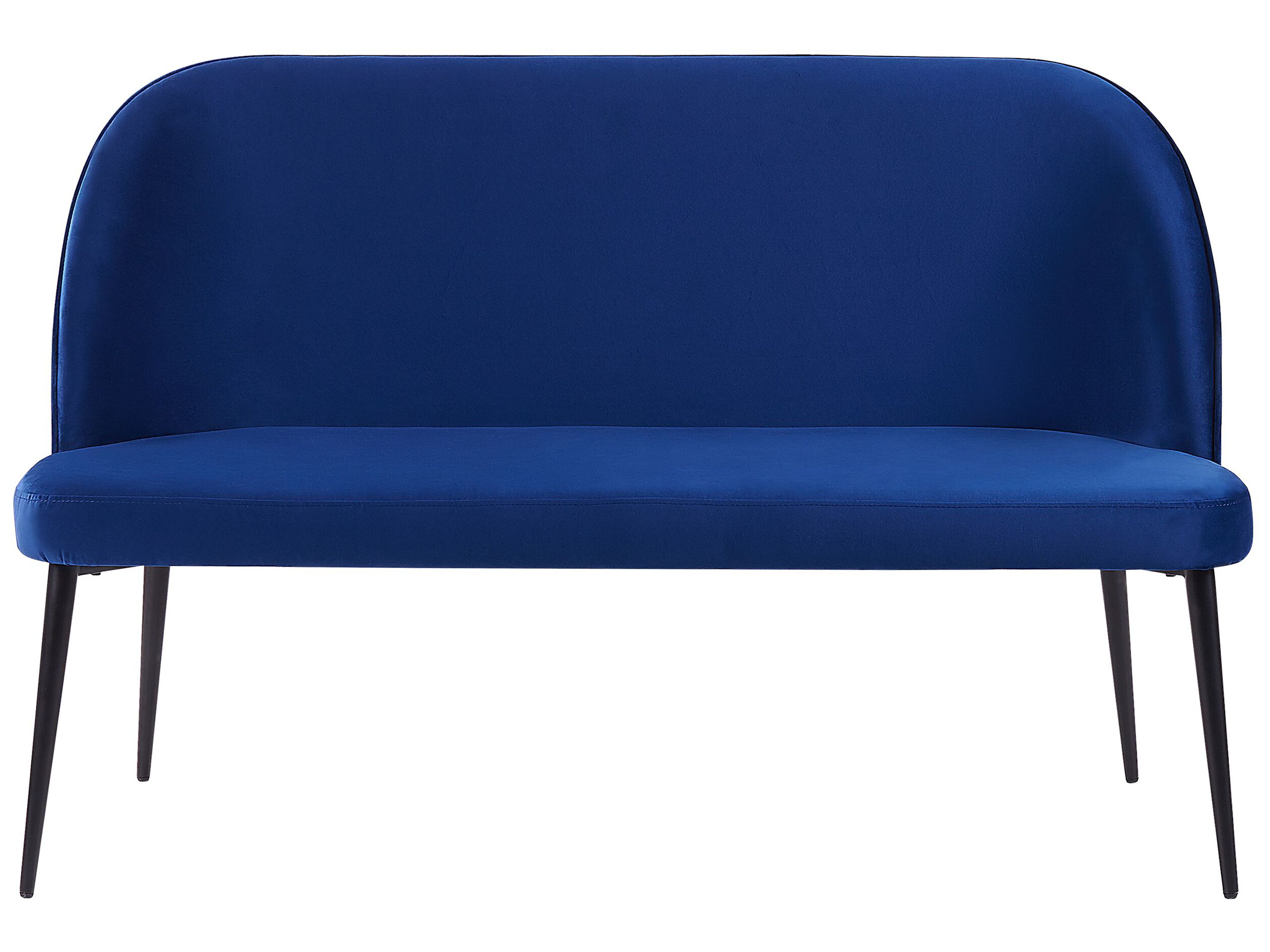Dining Bench 2 Seater OSBY Velvet Navy Blue
