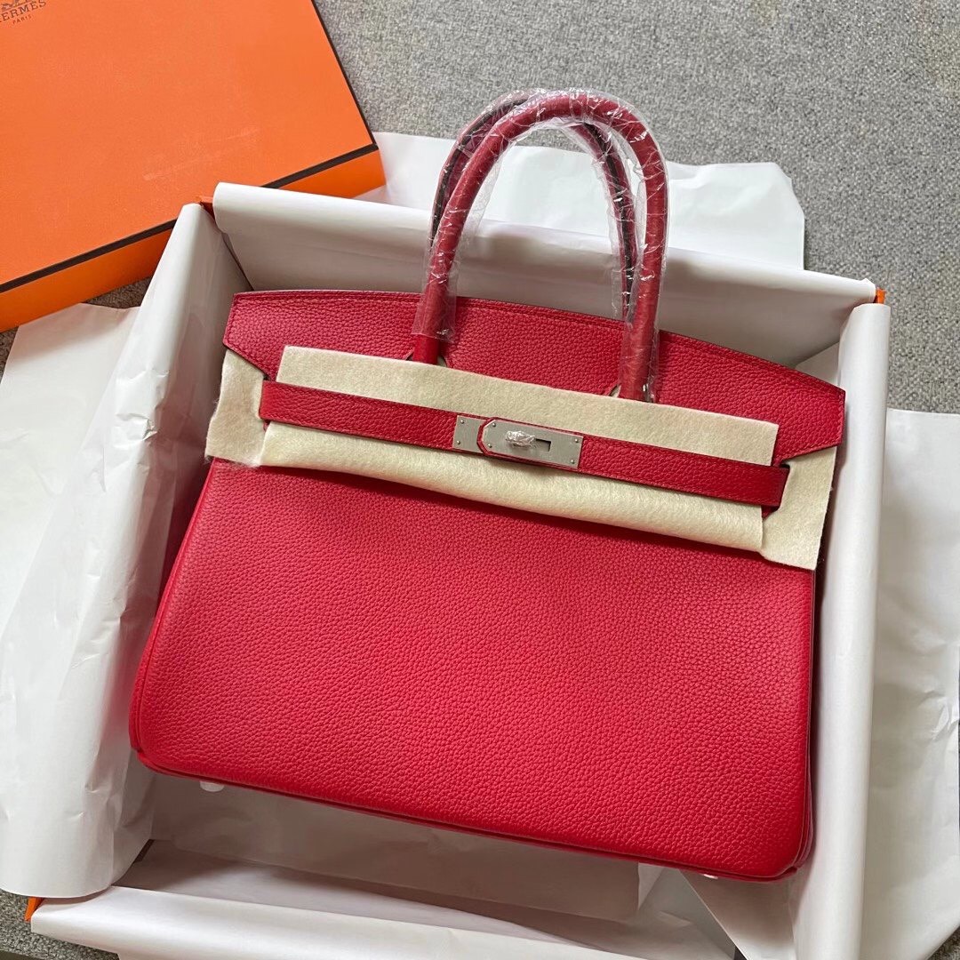 Hermes Birkin 30cm Togo Leather Silver Hardware
