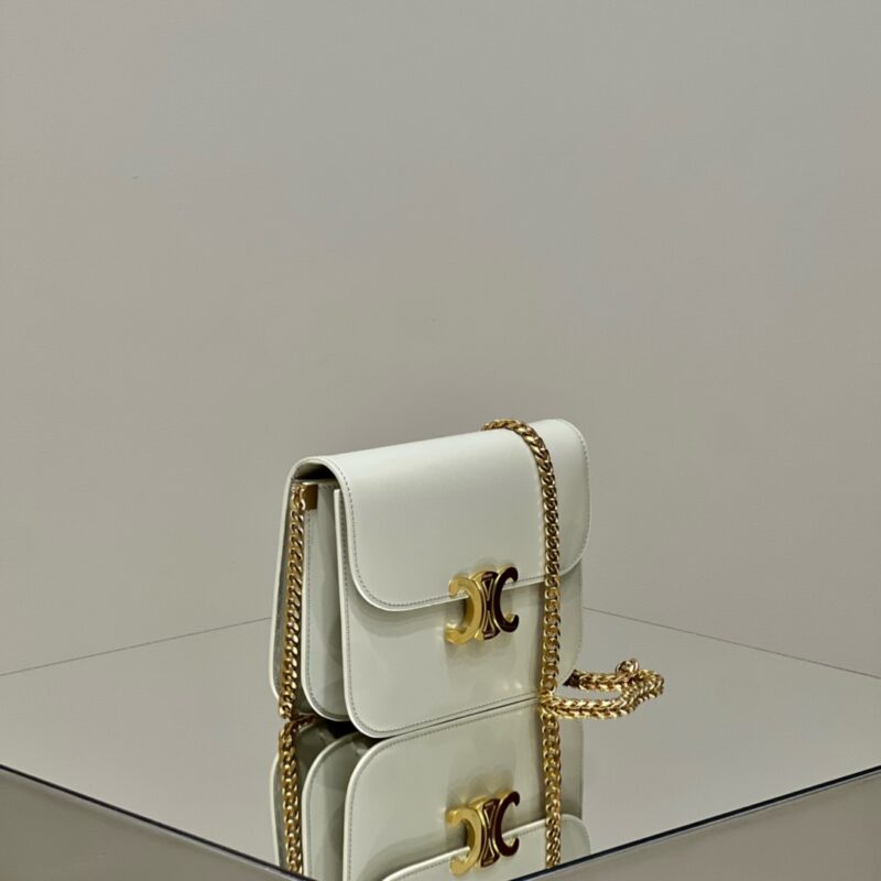 Replica Celine Teen Triomphe Bag White