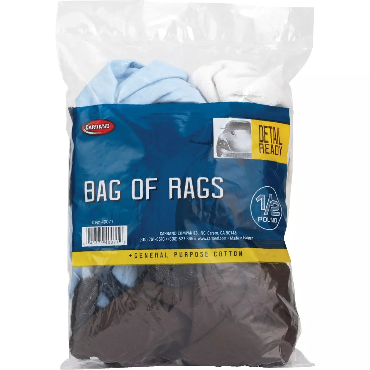 Trimaco 1/2 Lb. Colored Knit All Purpose Rags