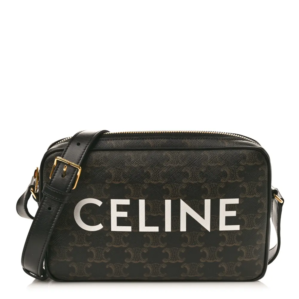 Superfake Black Celine Medium Messenger Handbag Replica1:1High-quality replica