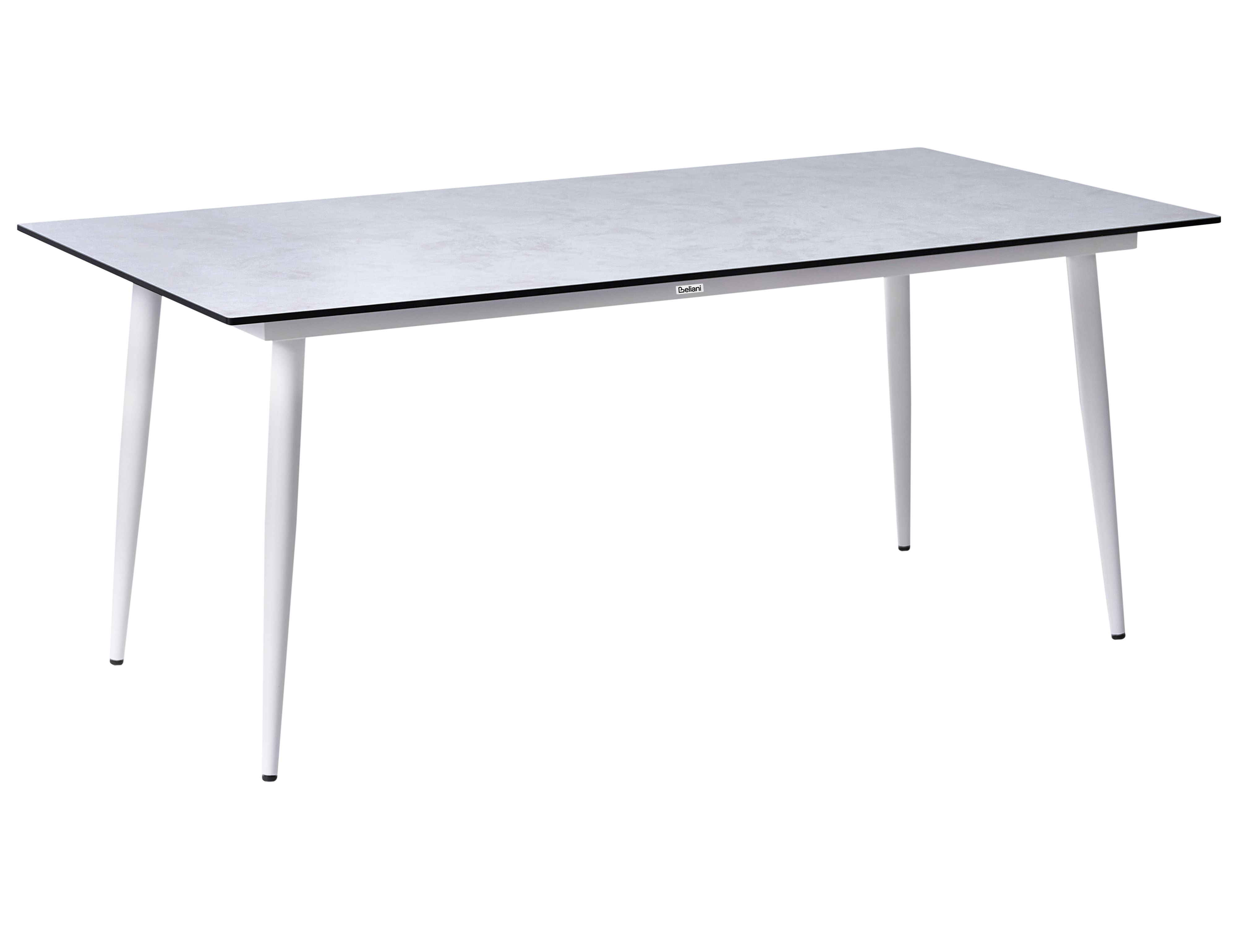 Garden Dining Table TOLENTINO 180 cm 90 cm Stone Effect Light Grey