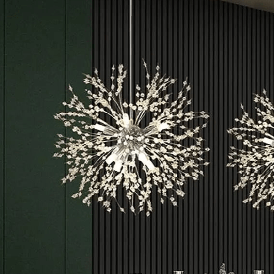 BloomLuxe – Paardenbloem Kristallen Kroonluchter in Elegant Design