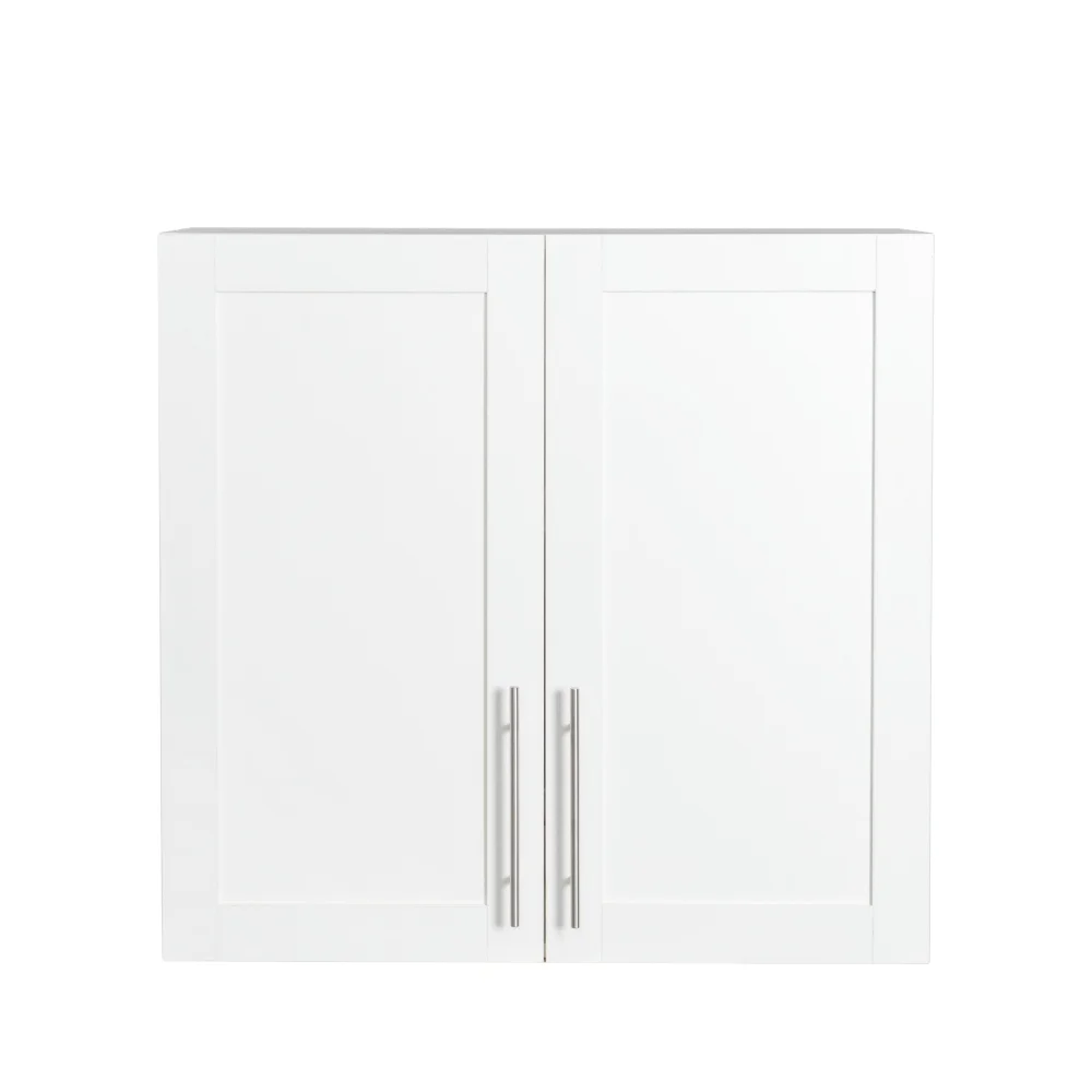 Stackable Wall Cabinet,Solid Wood Storage Cabinet with Adjustable Shelves and Doors,Console Table Side Table for Hallway,Sideboard Buffet Cupboard for Kitchen, 15.75" D x 15.75" W x 70.87" H, White - Image 24