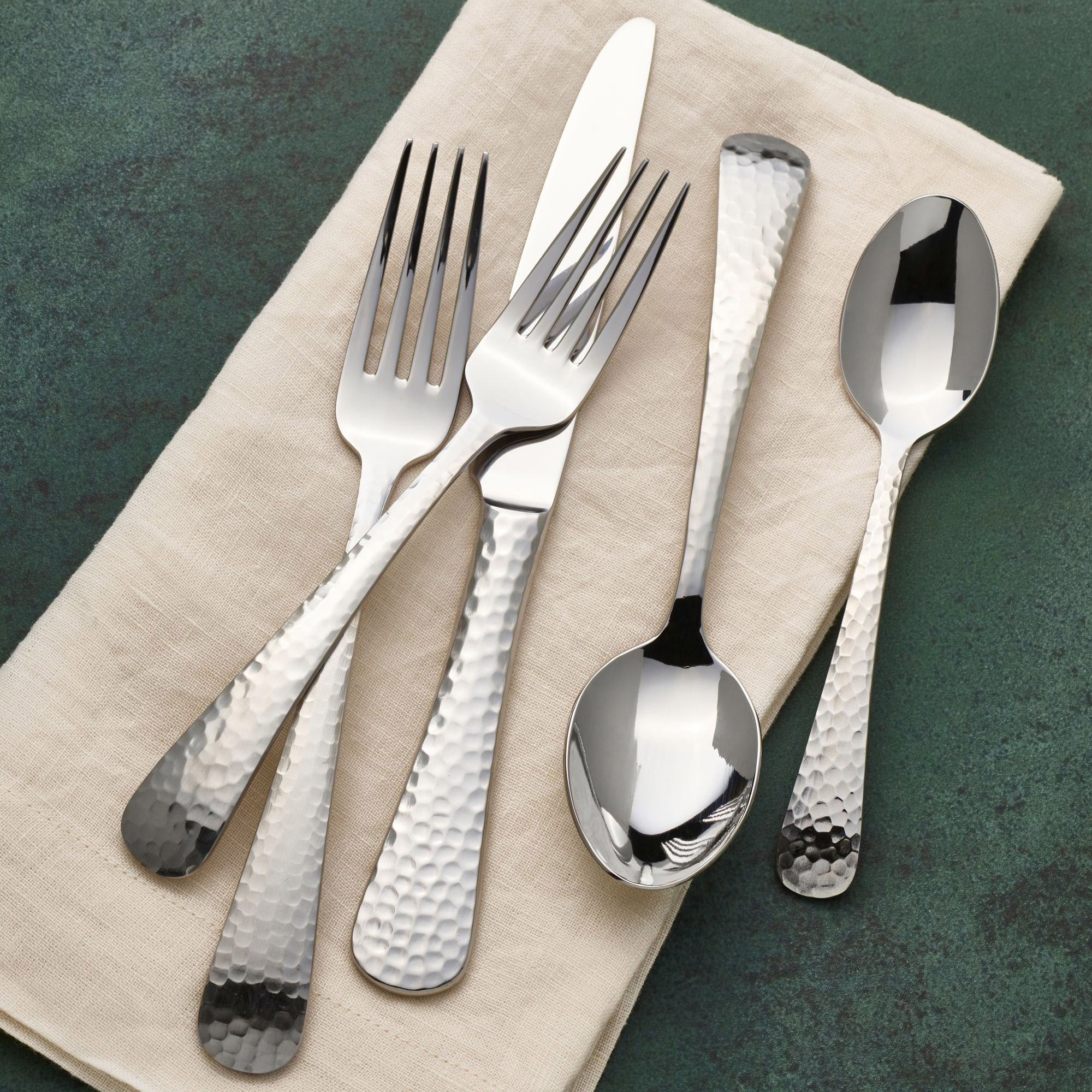 Mikasa Hammered Opulent 112-piece Flatware Set