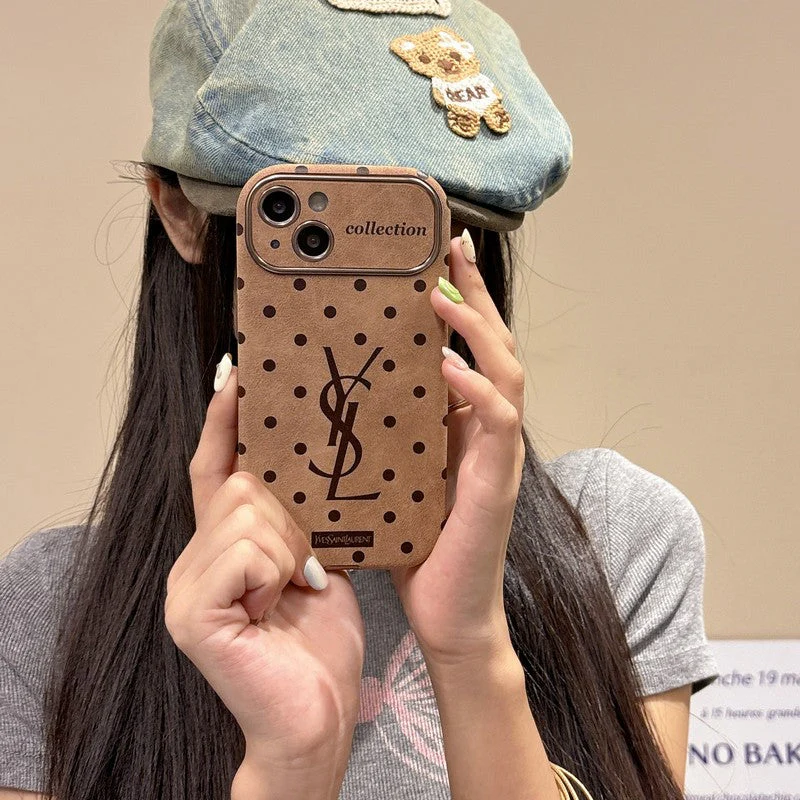 Saint Brown Leather iPhone Case - Wholesale & Influencer