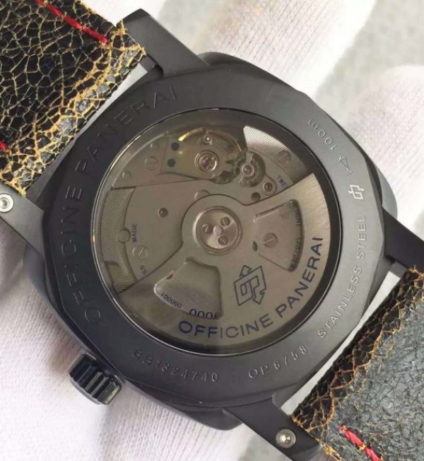 Replica Panerai PAM514 Bamford PVD Black Dial Distressed Leather Strap - Top club
