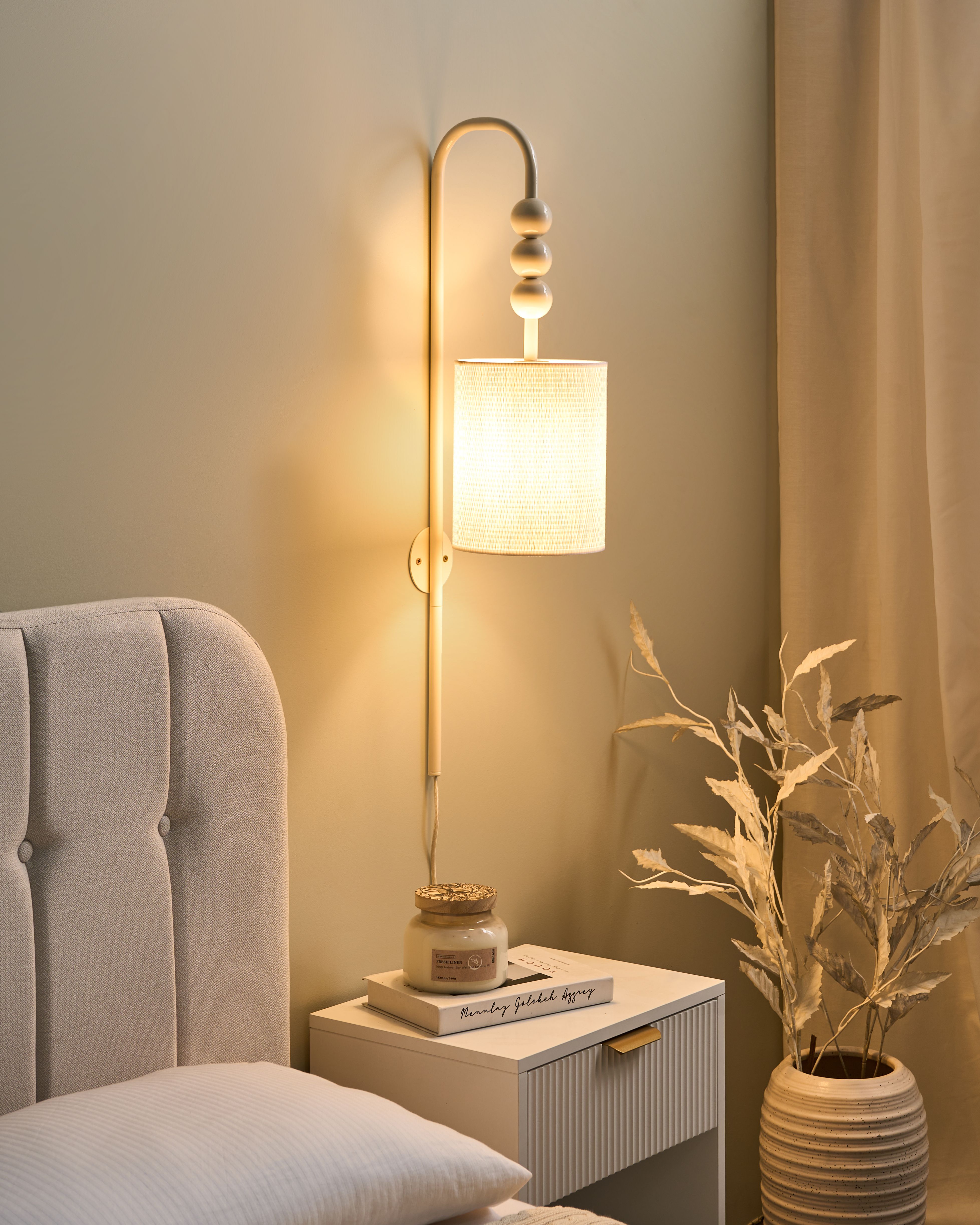 Wall Lamp LOKY Metal Beige