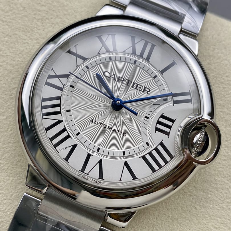 Fake Cartier Watch Ballon Bleu de Cartier Steel 36mm Silver Dial WSBB0048 mechanical movement 3KF(1:1 replica) - Top club